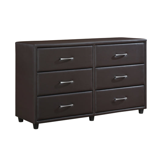 Lorenzi Dark Brown Dresser - 2220DBR-5 - Luna Furniture - Dallas Store