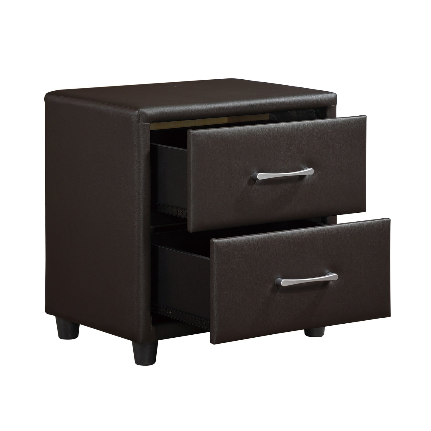 Lorenzi Dark Brown Nightstand - 2220DBR-4 - Luna Furniture - Dallas Store