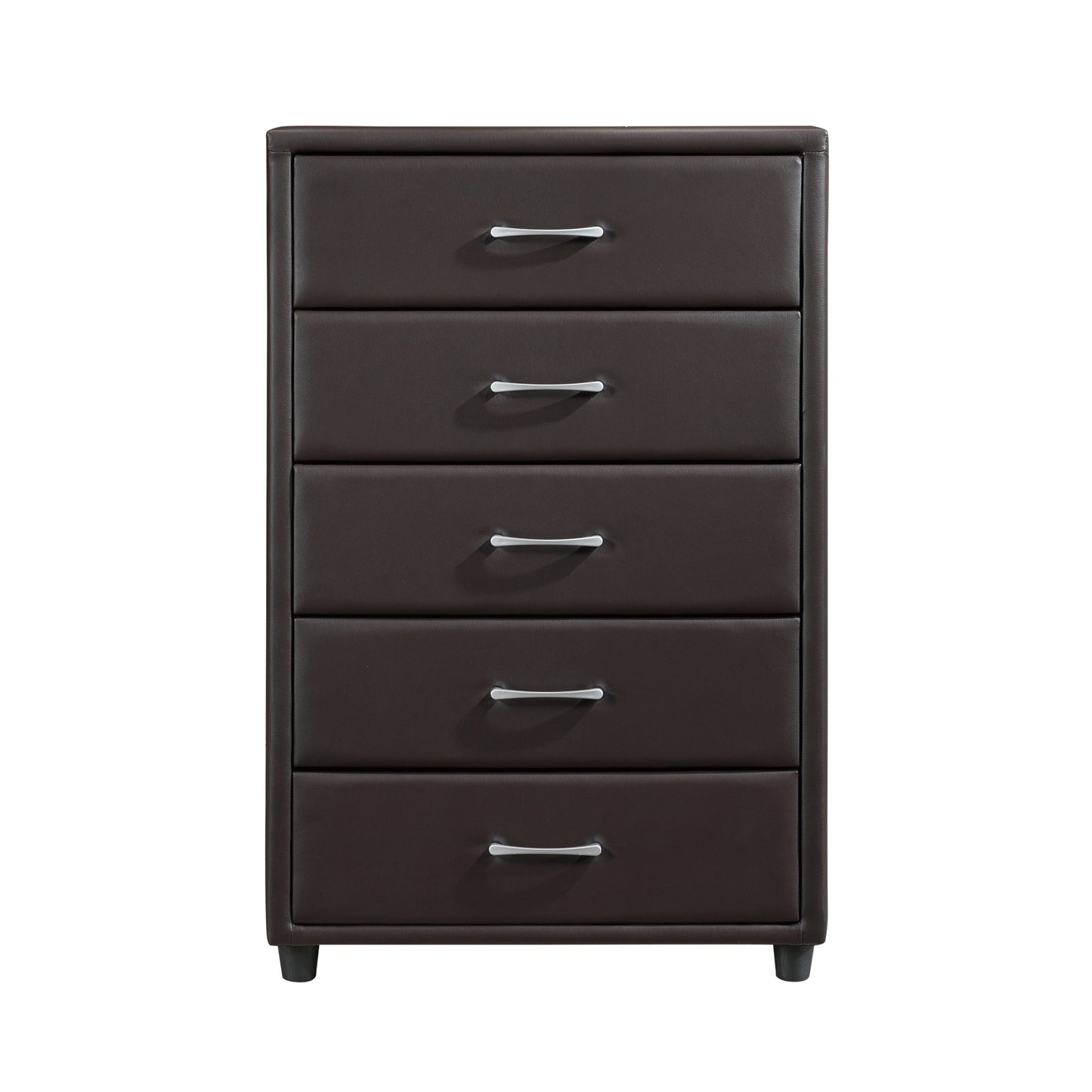 Lorenzi Dark Brown Upholstered Platform Bedroom Set - SET | 2220DBR-1 | 2220DBR-3 | 2220DBR-5 | 2220DBR-6 | 2220DBR-4 | 2220DBR-9 - Luna Furniture - Dallas Store