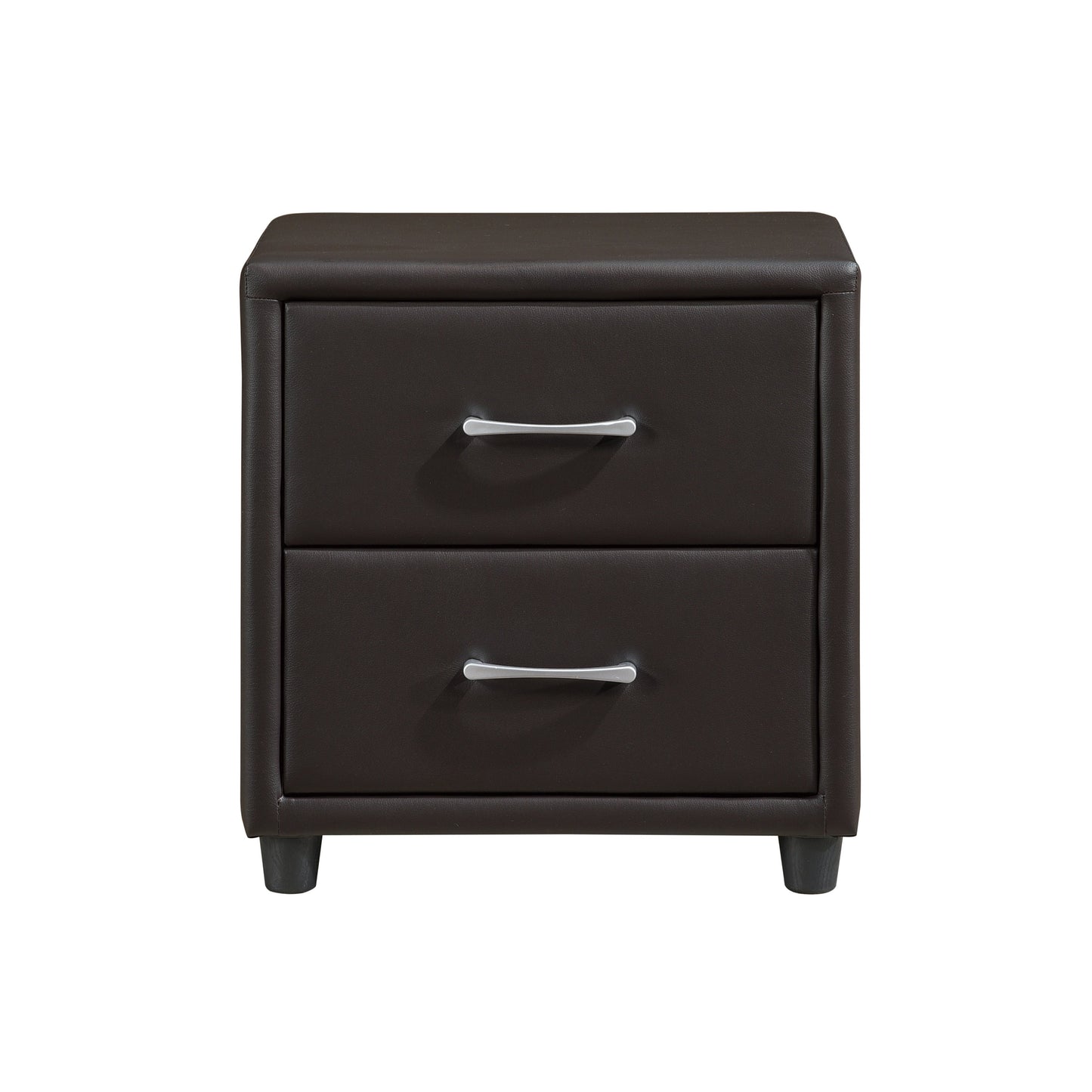 Lorenzi Dark Brown Upholstered Platform Bedroom Set - SET | 2220DBR-1 | 2220DBR-3 | 2220DBR-5 | 2220DBR-6 | 2220DBR-4 | 2220DBR-9 - Luna Furniture - Dallas Store