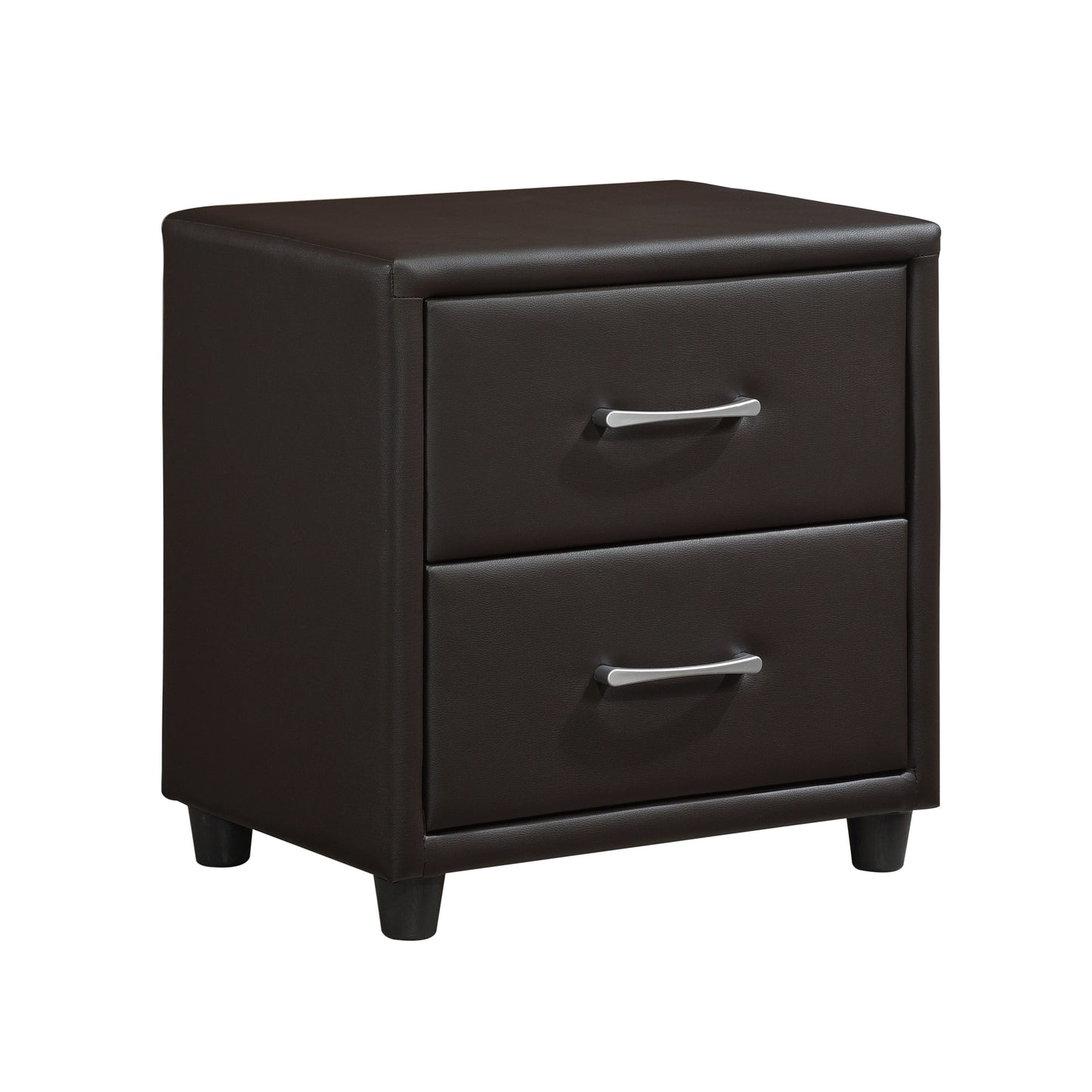 Lorenzi Dark Brown Upholstered Platform Youth Bedroom Set - SET | 2220DBR-5 | 2220DBR-6 | 2220DBR-4 | 2220DBR-9 | 2220FDBR-1 | 2220FDBR-3 - Luna Furniture - Dallas Store