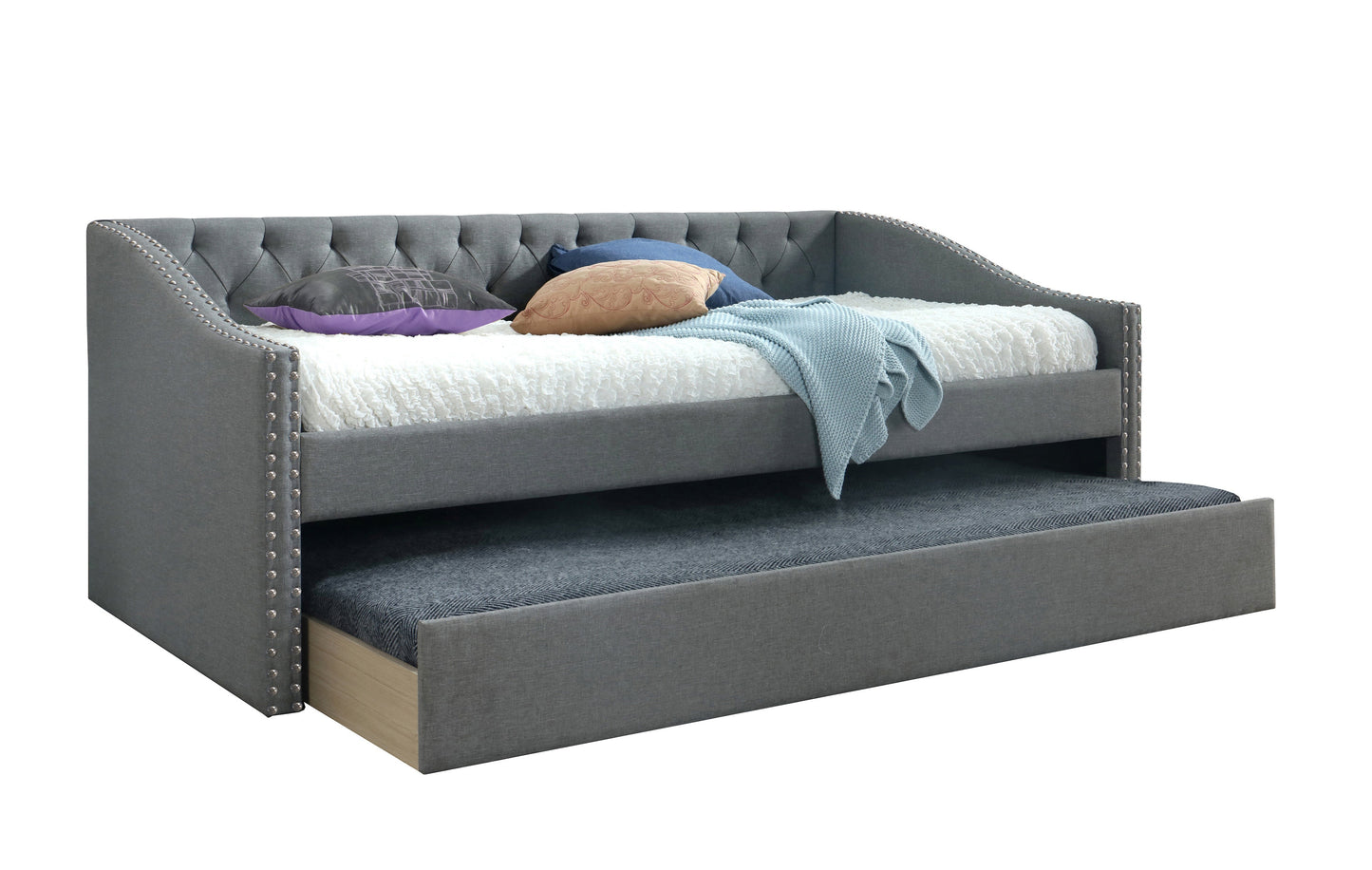 Loretta Gray Twin Daybed - SET | 5325-ARM | 5325-FRAME - Luna Furniture - Dallas Store