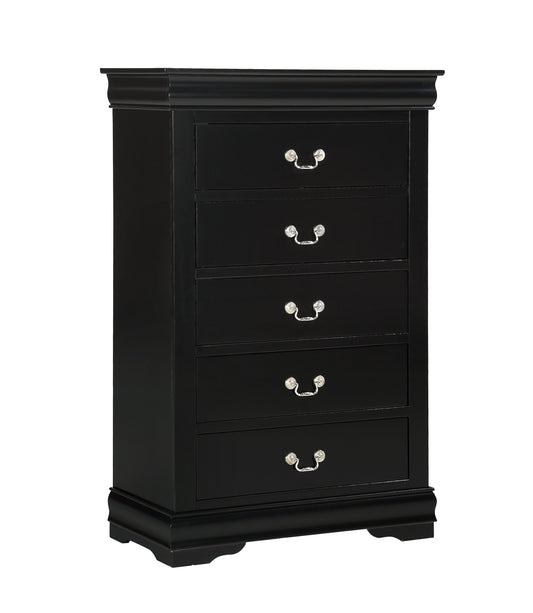 Louis Philip Black Chest - B3950-4 - Luna Furniture - Dallas Store