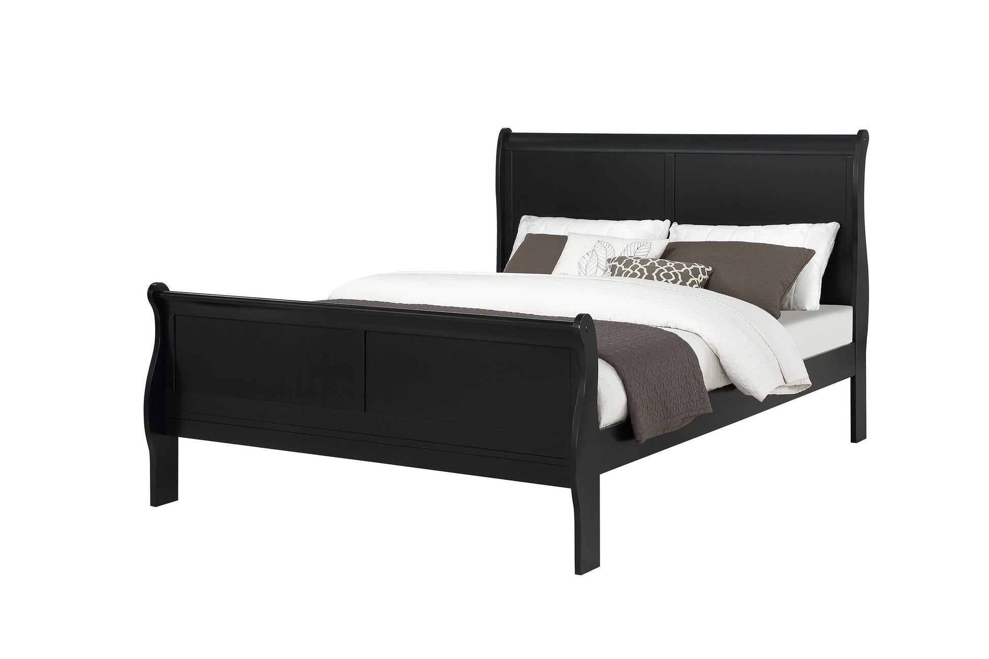 Louis Philip Black Sleigh Youth Bedroom Set - SET | B3950-F-HBFB | B3950-F-RAIL | B3950-1 | B3950-11 - Luna Furniture - Dallas Store