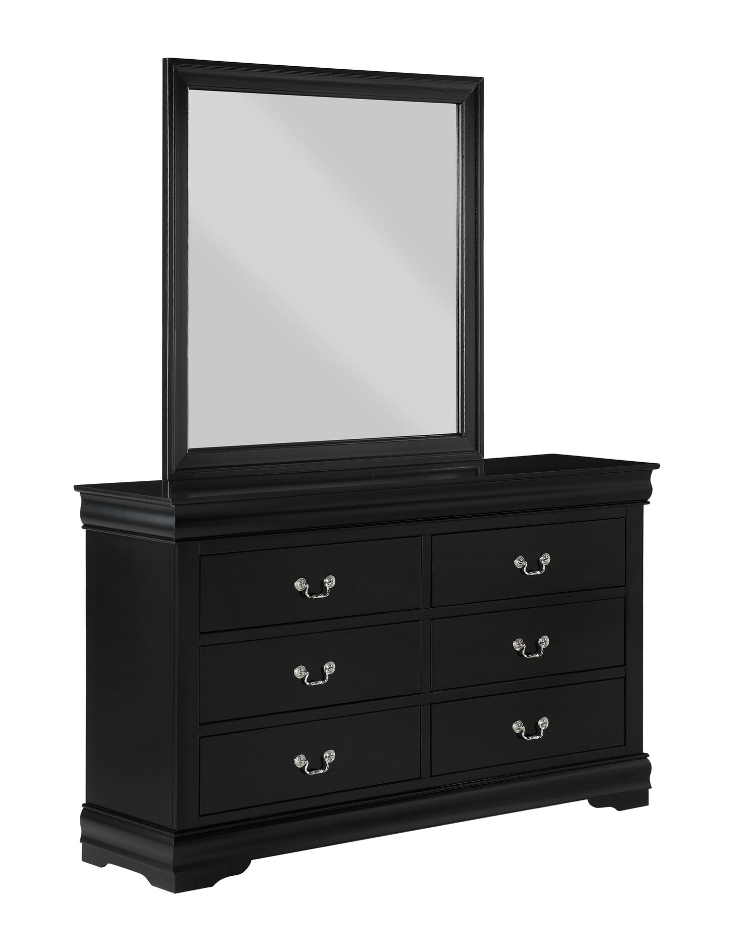 Louis Philip Black Sleigh Youth Bedroom Set - SET | B3950-F-HBFB | B3950-F-RAIL | B3950-1 | B3950-11 - Luna Furniture - Dallas Store
