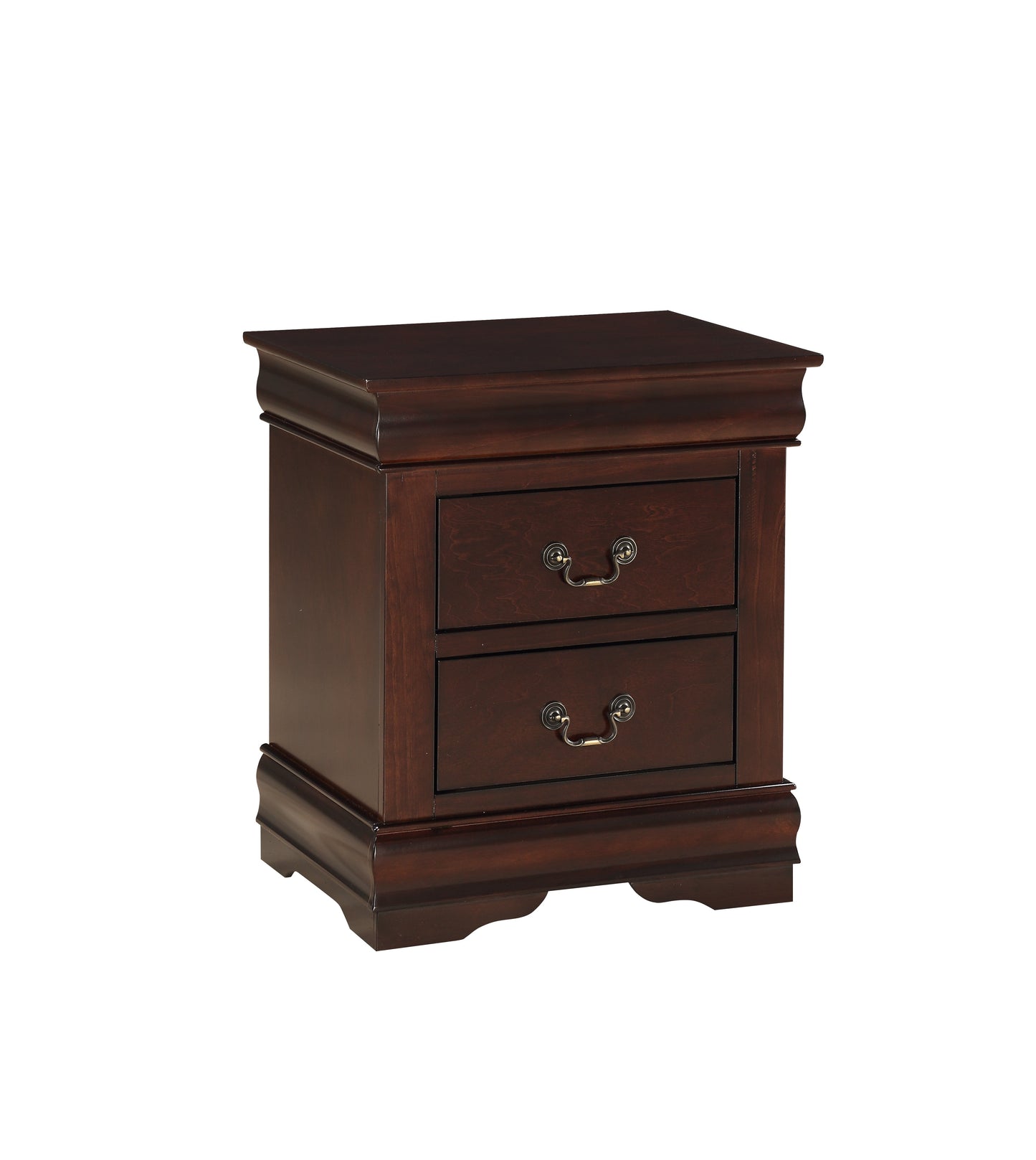 Louis Philip Cherry Sleigh Youth Bedroom Set - SET | B3850-F-HBFB | B3850-F-RAIL | B3850-1 | B3850-11 | B3850-2 - Luna Furniture - Dallas Store