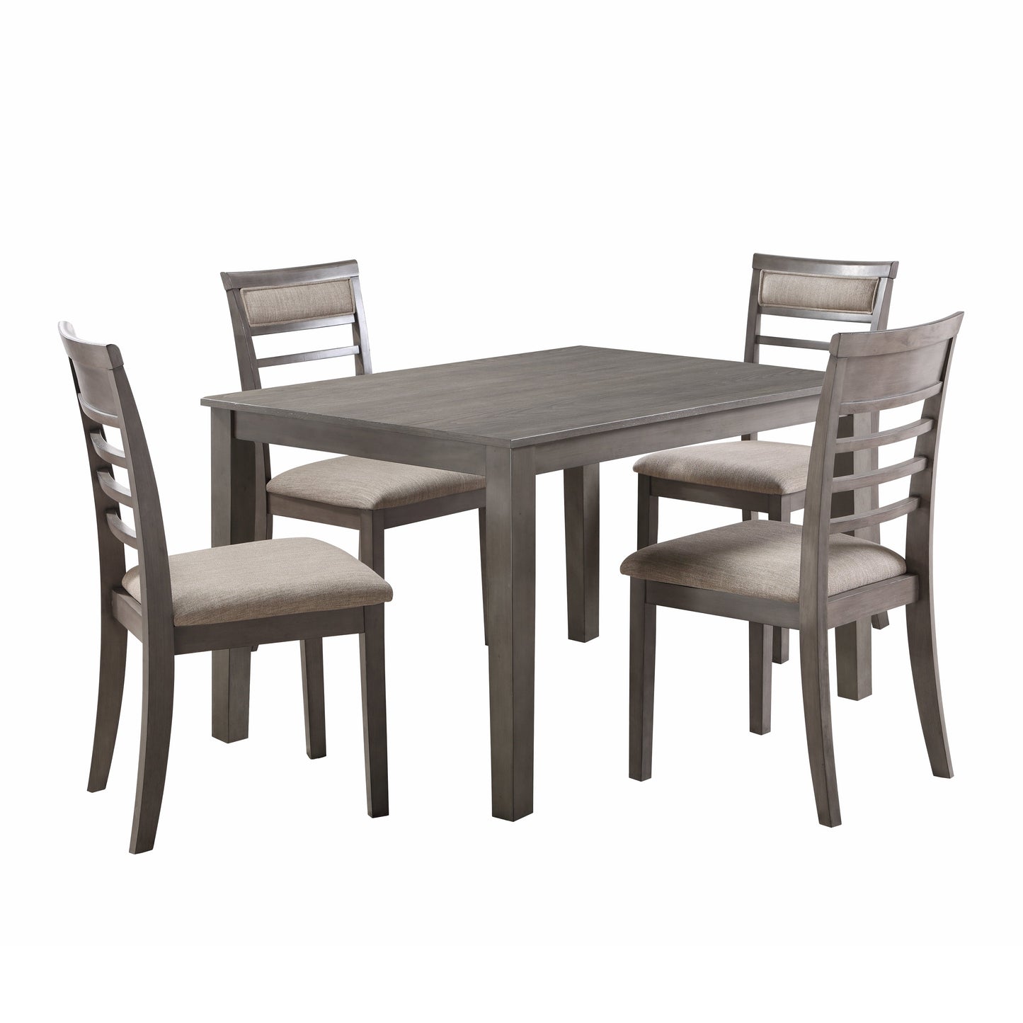 Lovell Gray 5-Piece Dining Set - 5806-5P - Luna Furniture - Dallas Store