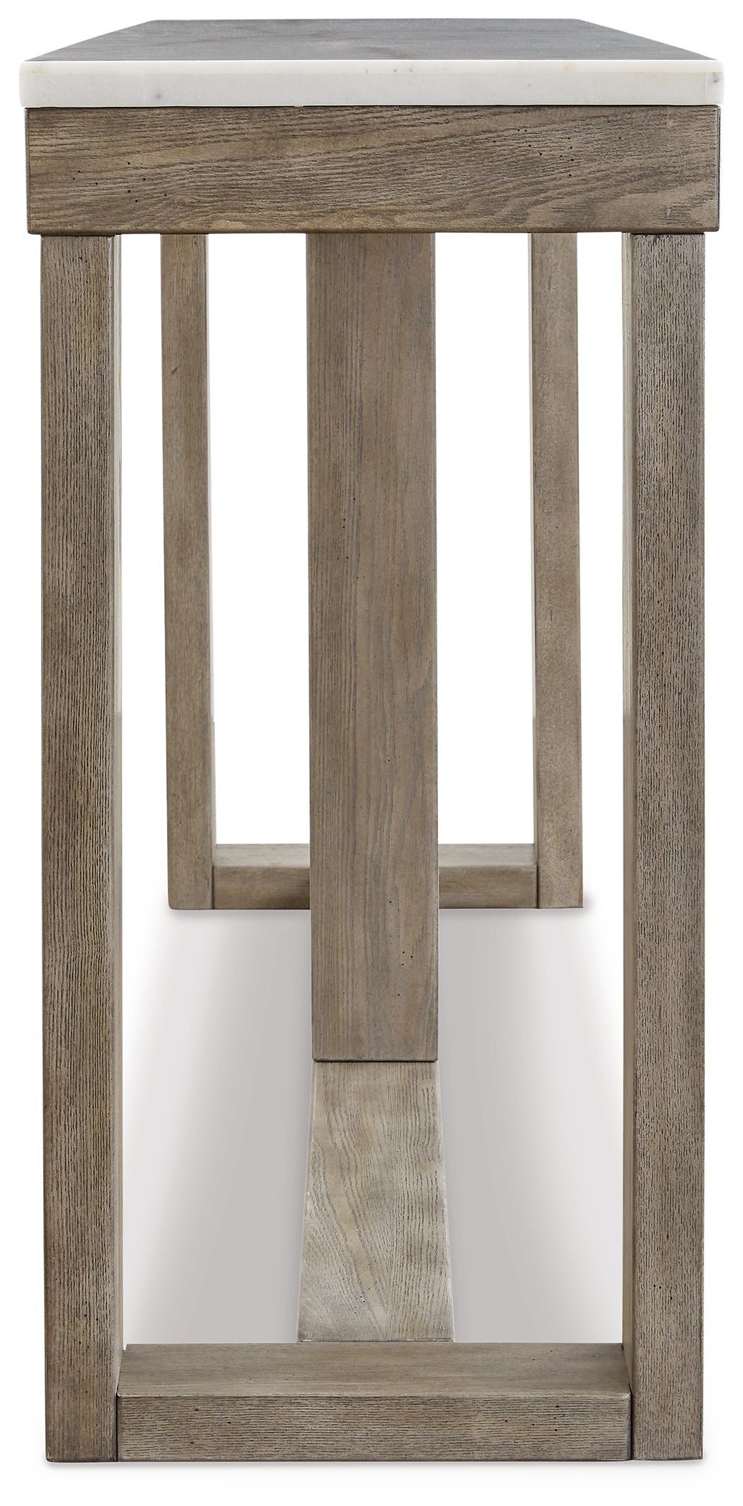 Loyaska Brown/Ivory Sofa Table - T789-4 - Luna Furniture - Dallas Store