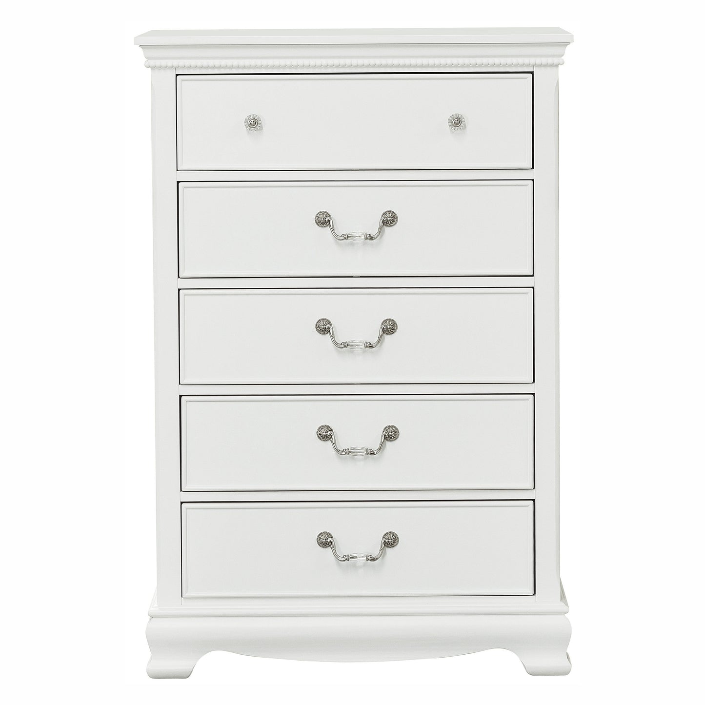 Lucida White Chest - 2039W-9 - Luna Furniture - Dallas Store
