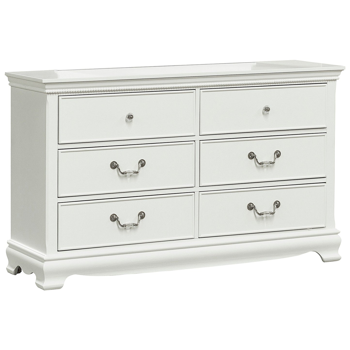 Lucida White Dresser - 2039W-5 - Luna Furniture - Dallas Store