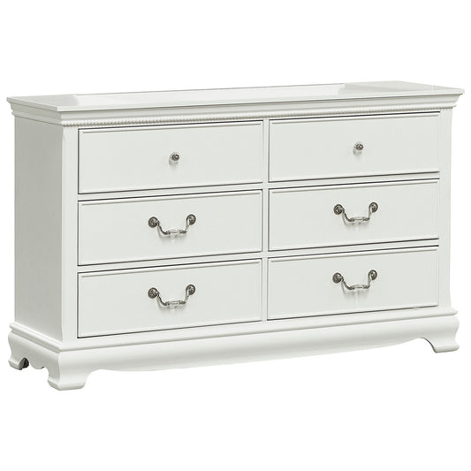 Lucida White Dresser - 2039W-5 - Luna Furniture - Dallas Store