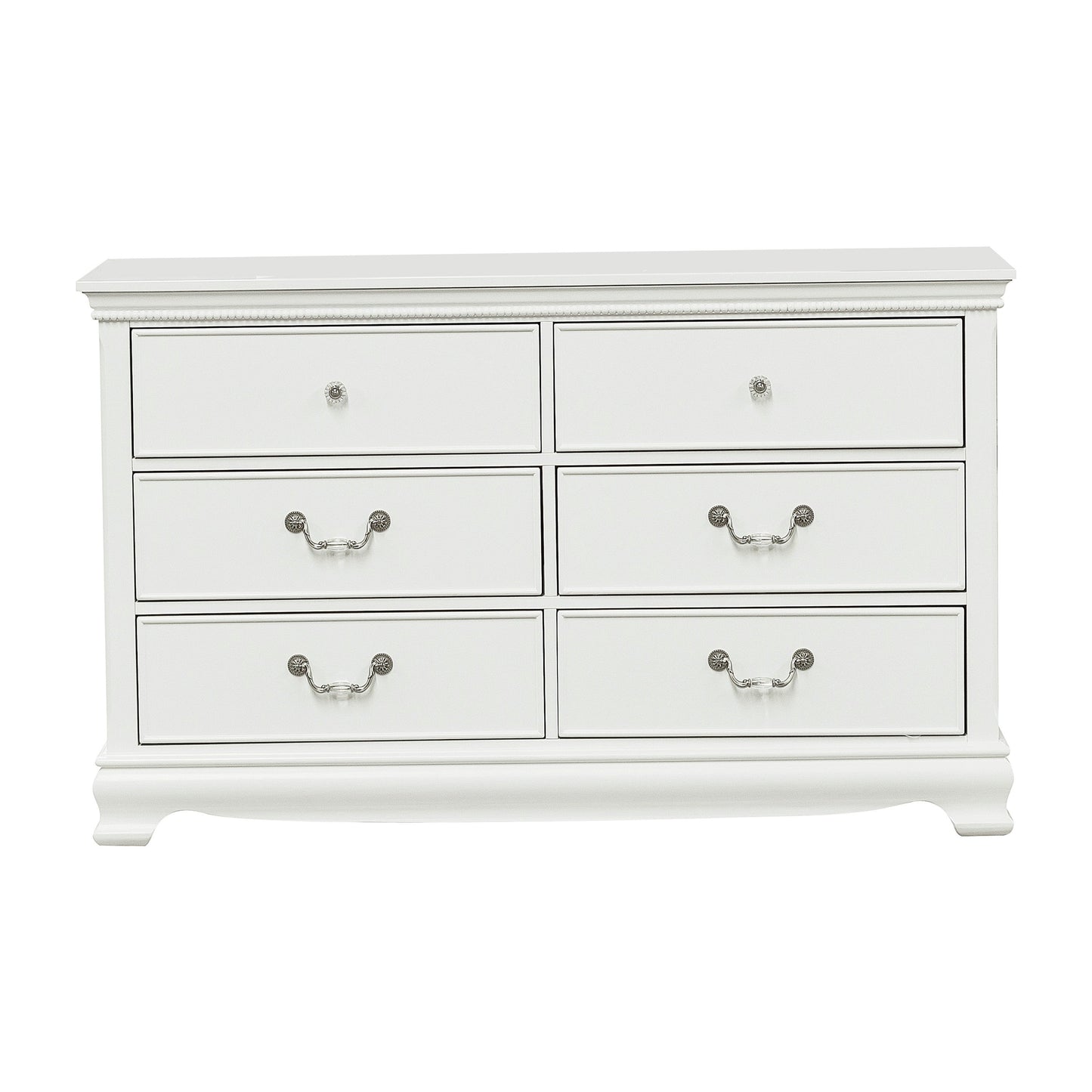Lucida White Dresser - 2039W-5 - Luna Furniture - Dallas Store