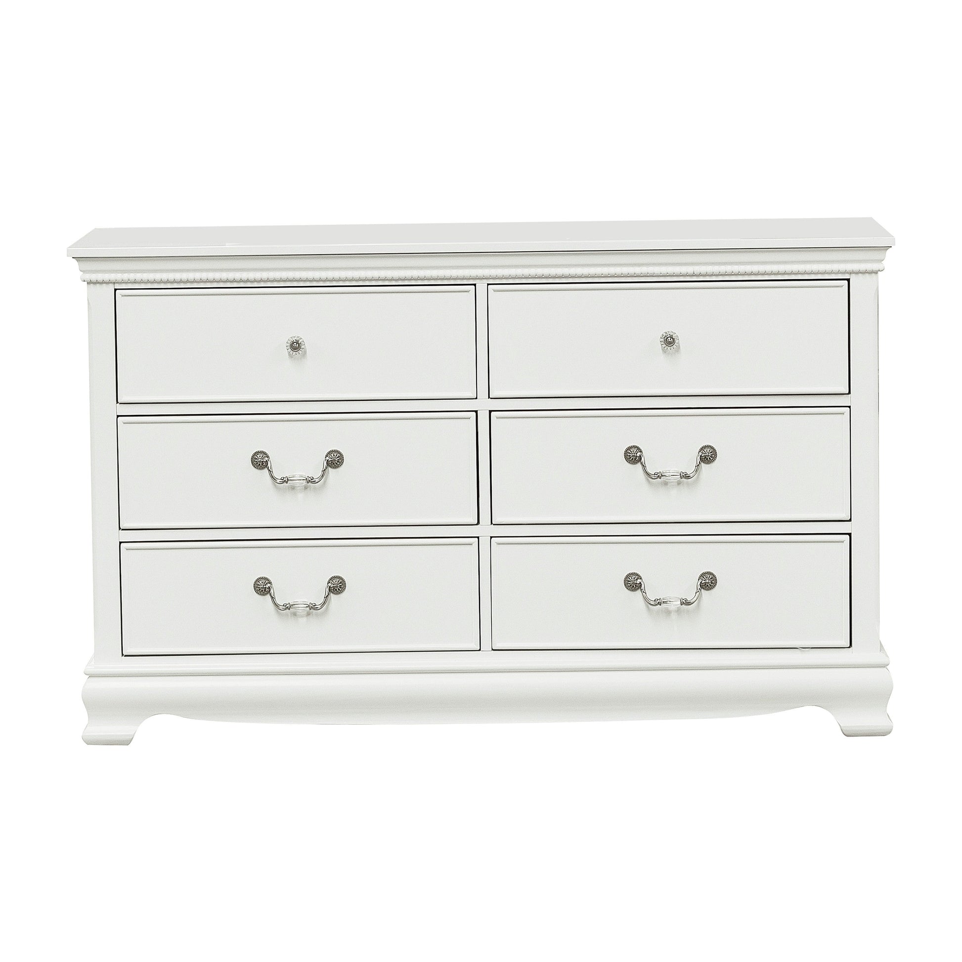 Lucida White Dresser - 2039W-5 - Luna Furniture - Dallas Store