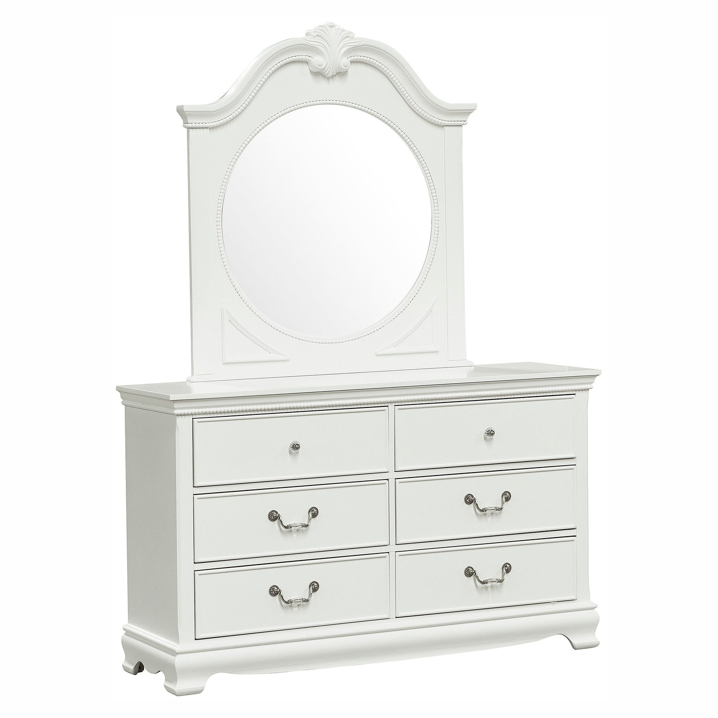 Lucida White Mirror (Mirror Only) - 2039W-6 - Luna Furniture - Dallas Store