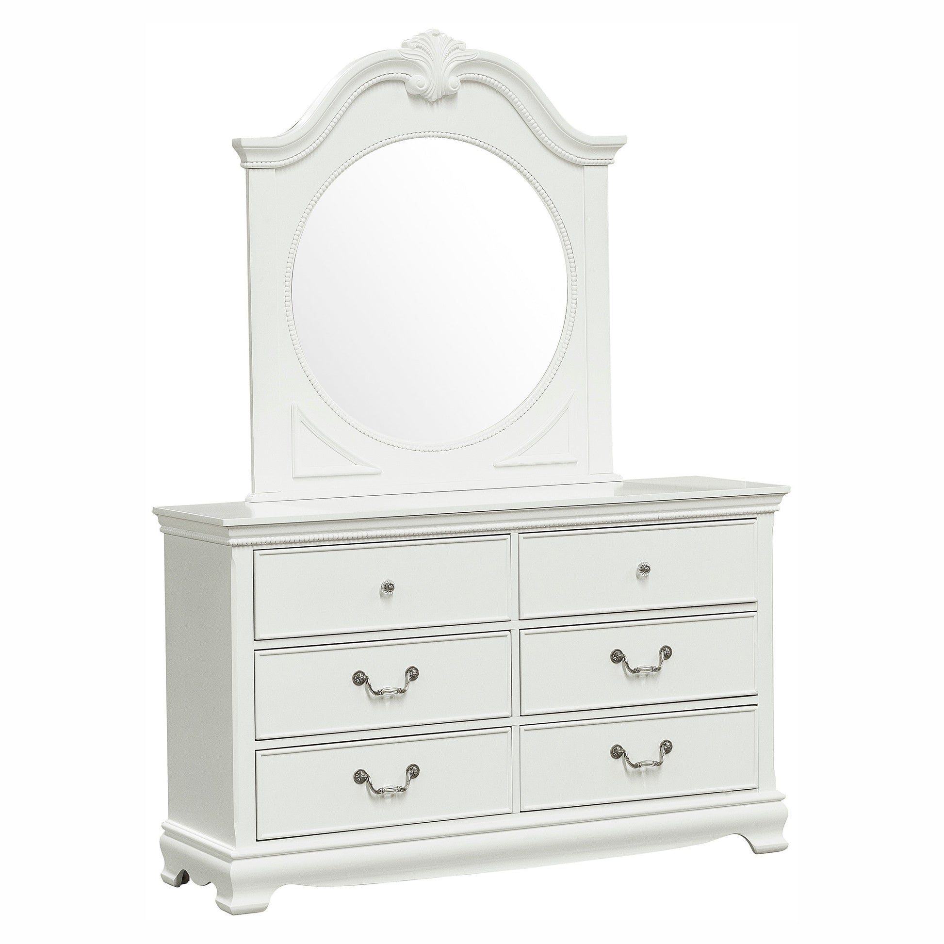 Lucida White Mirror (Mirror Only) - 2039W-6 - Luna Furniture - Dallas Store