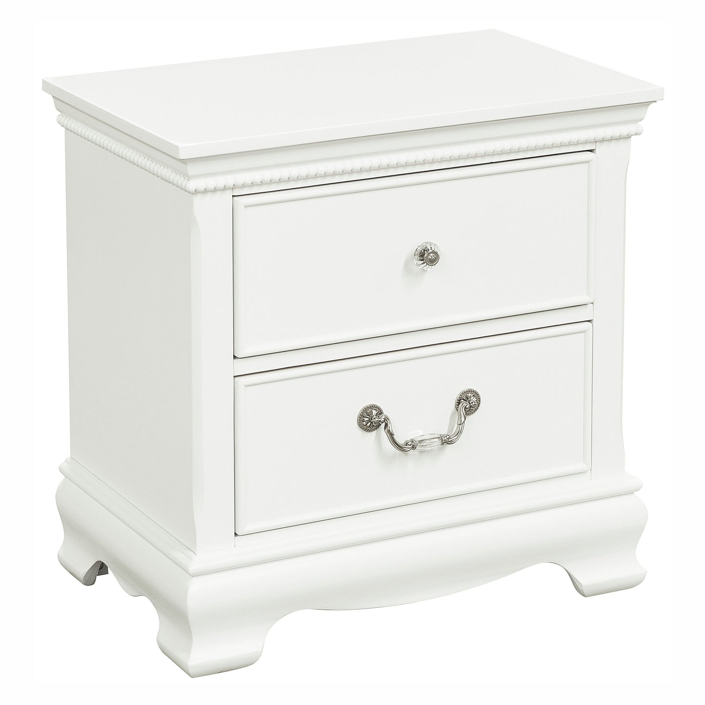 Lucida White Nightstand - 2039W-4 - Luna Furniture - Dallas Store