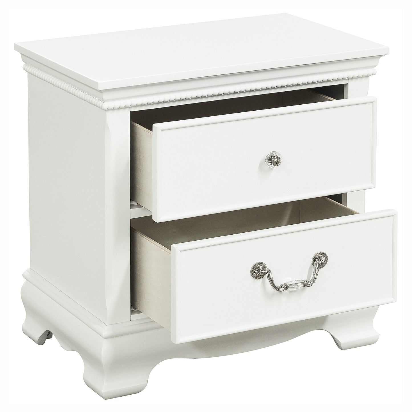Lucida White Nightstand - 2039W-4 - Luna Furniture - Dallas Store