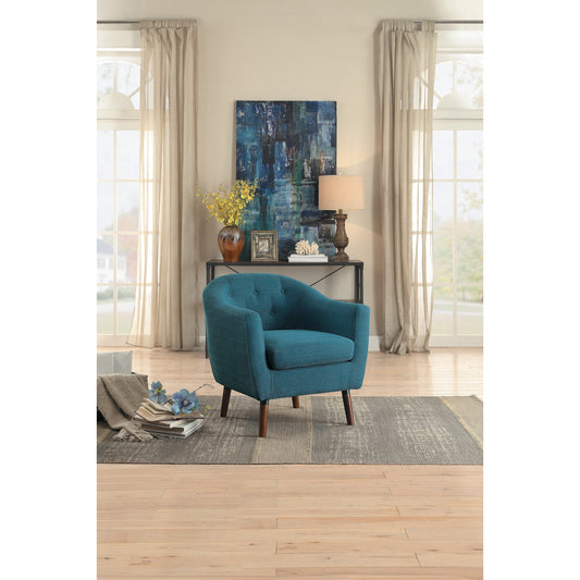 Lucille Blue Accent Chair - 1192BL - Luna Furniture - Dallas Store