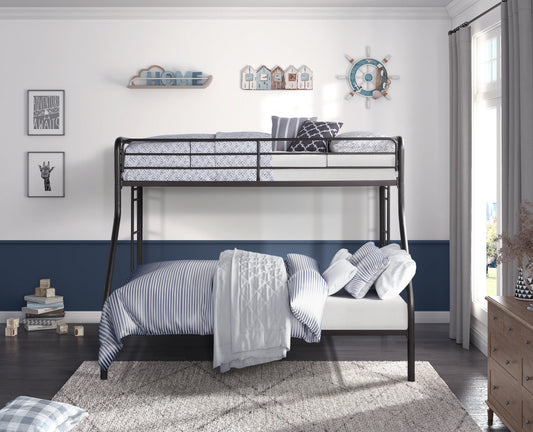 Lunar Dark Bronze Metal Twin/Full Bunk Bed - B2009DZTF-1 - Luna Furniture - Dallas Store