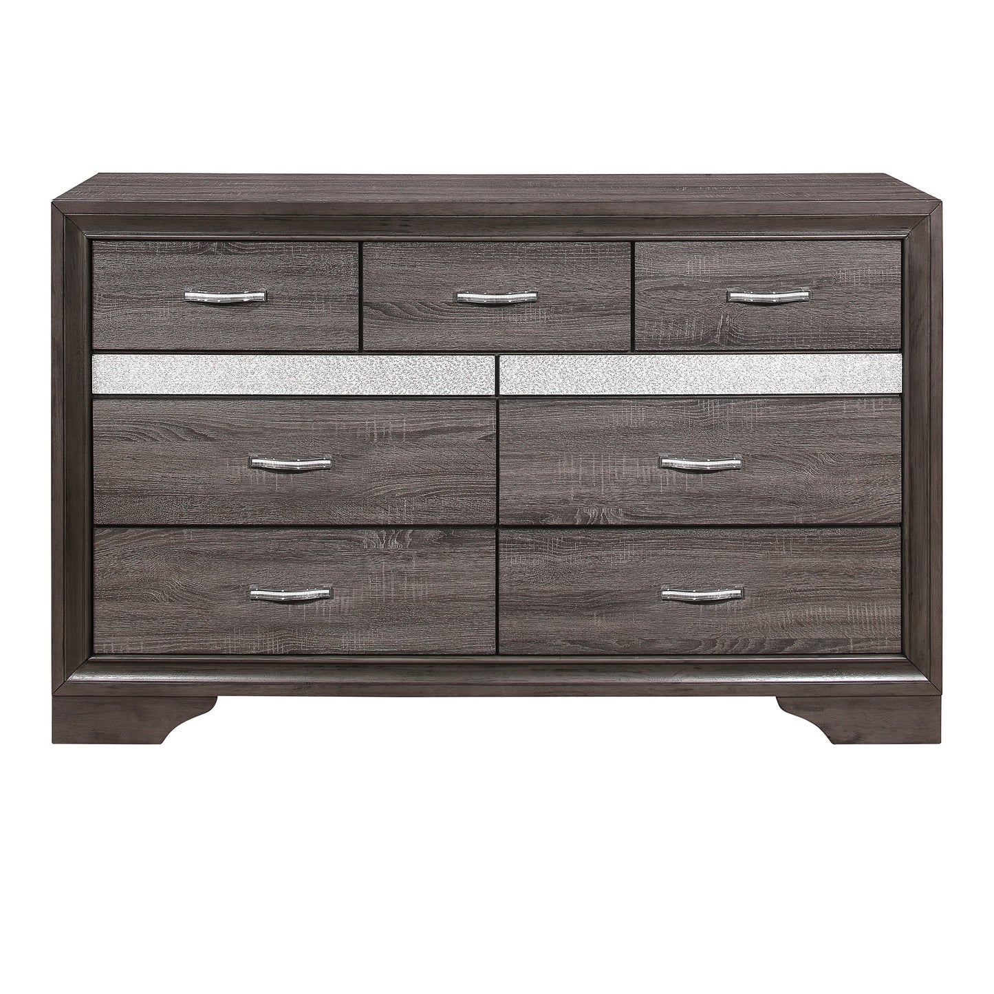 Luster Gray Dresser - 1505-5 - Luna Furniture - Dallas Store