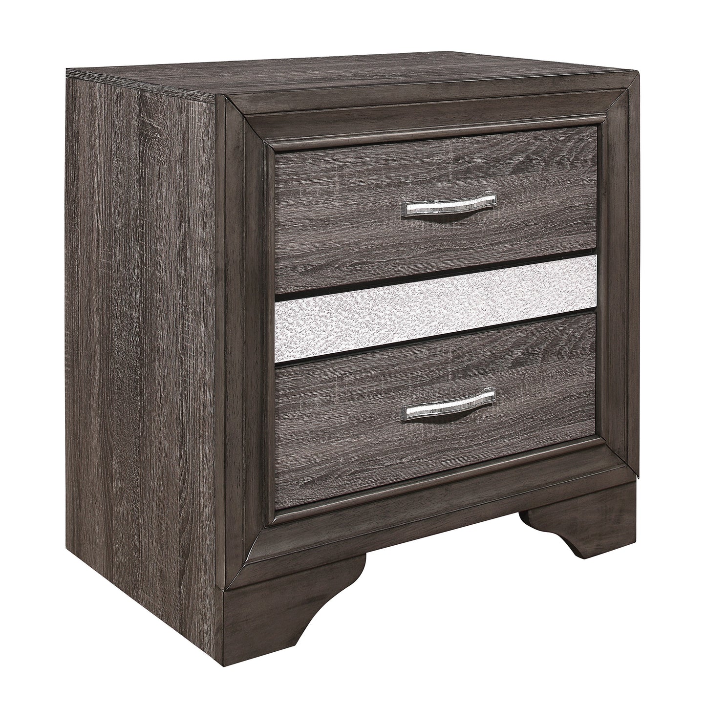 Luster Gray Nightstand - 1505-4 - Luna Furniture - Dallas Store