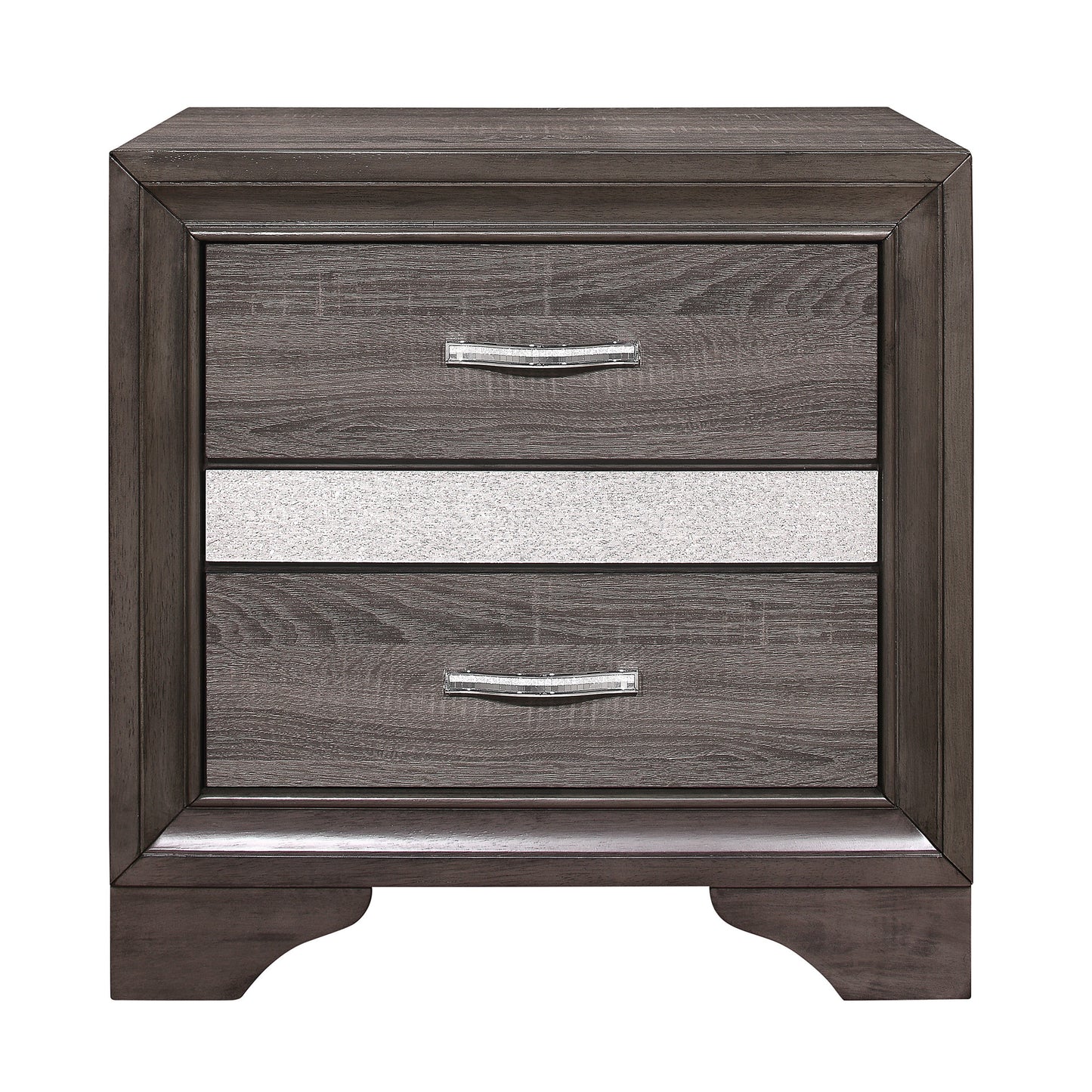 Luster Gray Nightstand - 1505-4 - Luna Furniture - Dallas Store