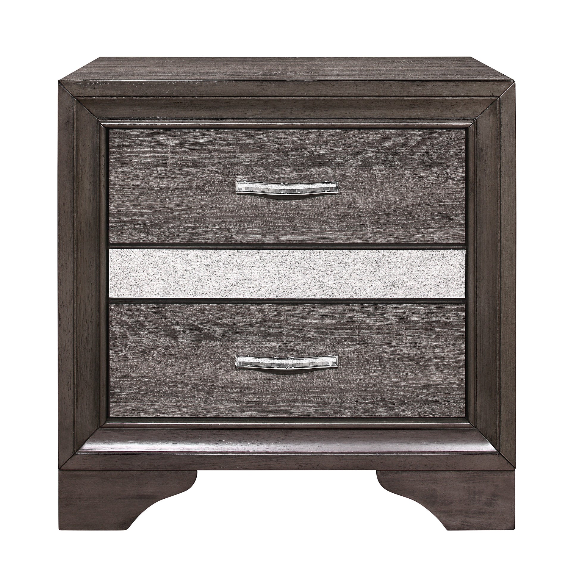 Luster Gray Nightstand - 1505-4 - Luna Furniture - Dallas Store