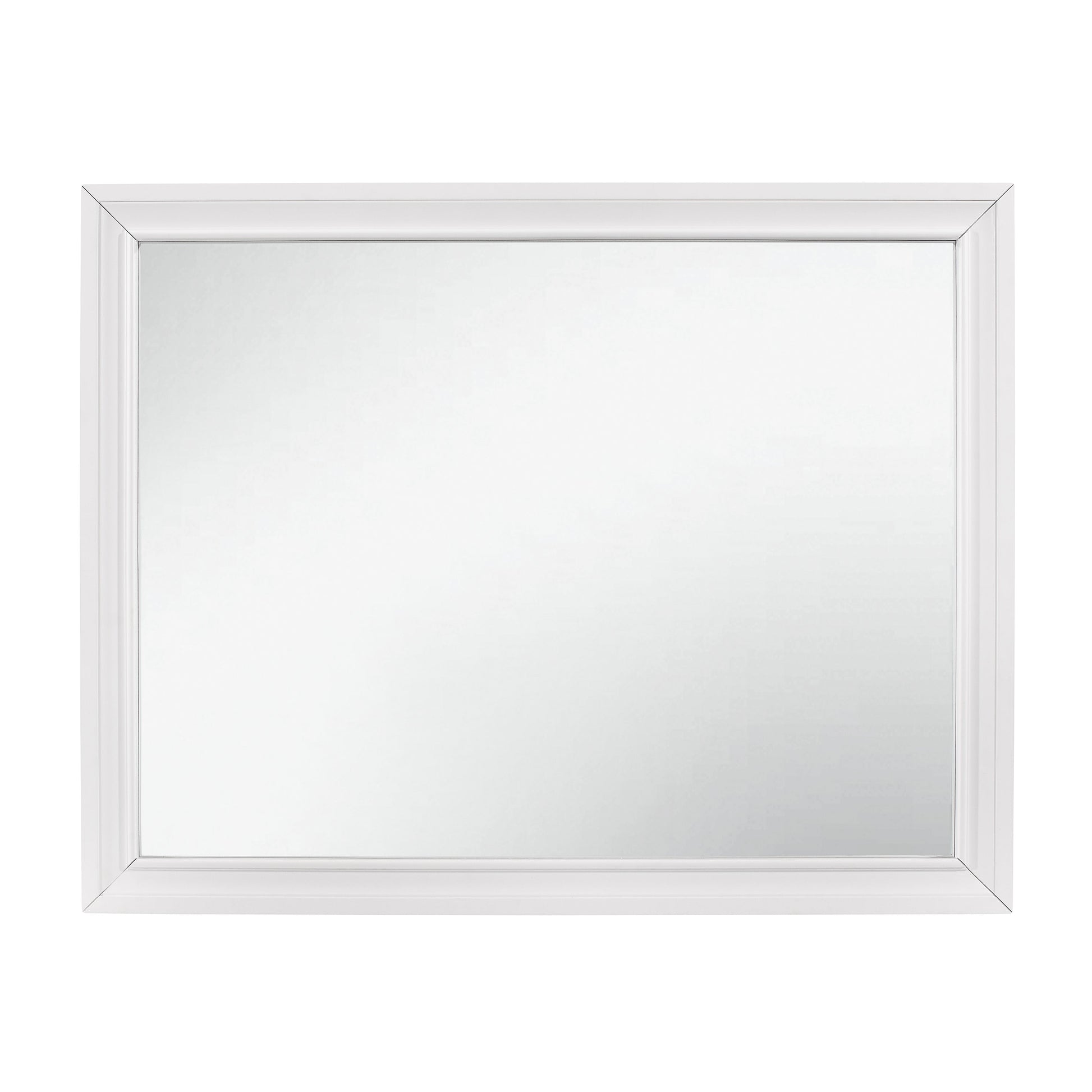 Luster White Mirror (Mirror Only) - 1505W-6 - Luna Furniture - Dallas Store