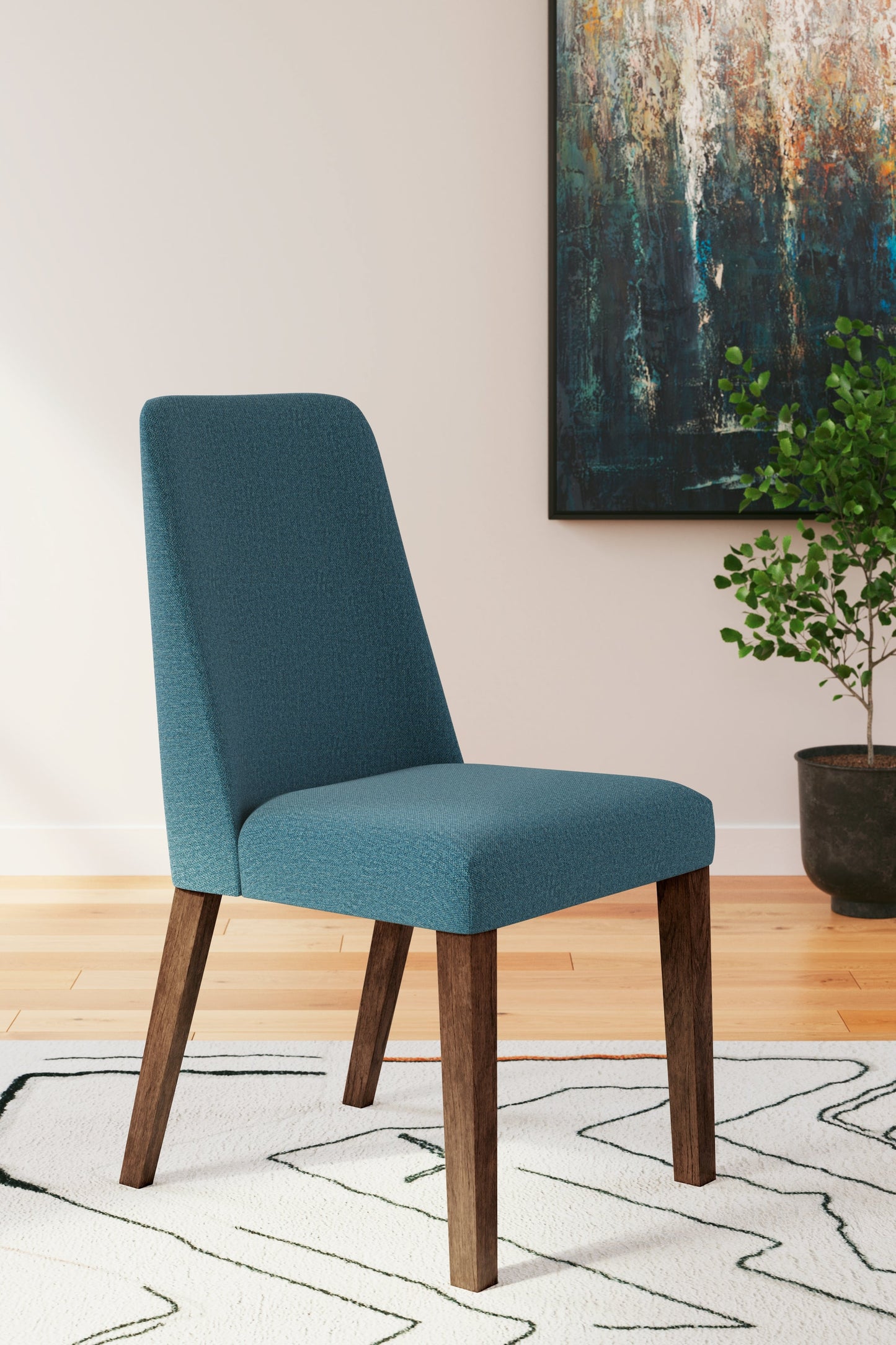 Lyncott Blue/Brown Dining Chair, Set of 2 - D615-03 - Luna Furniture - Dallas Store