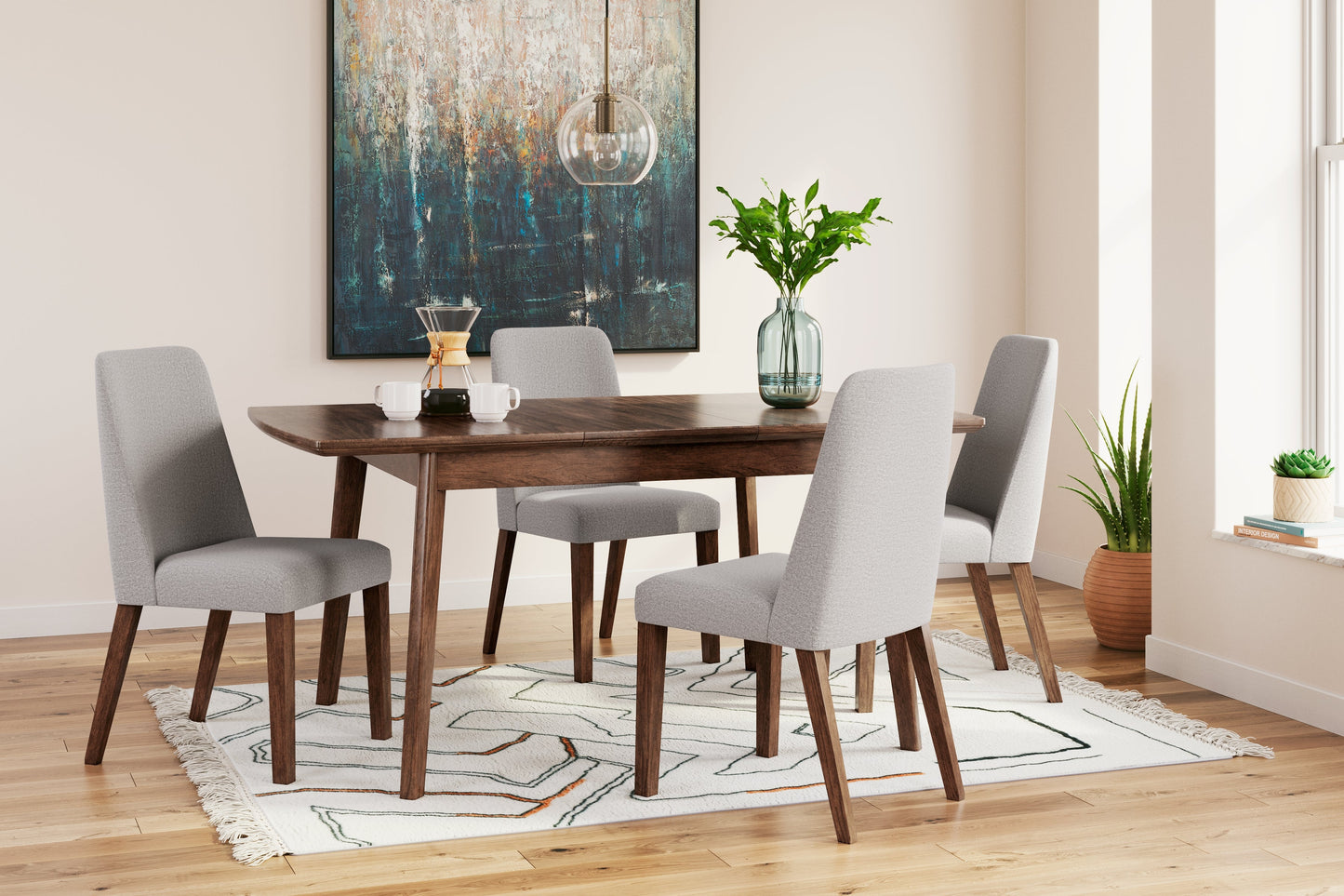 Lyncott Gray/Brown Dining Chair, Set of 2 - D615-01 - Luna Furniture - Dallas Store