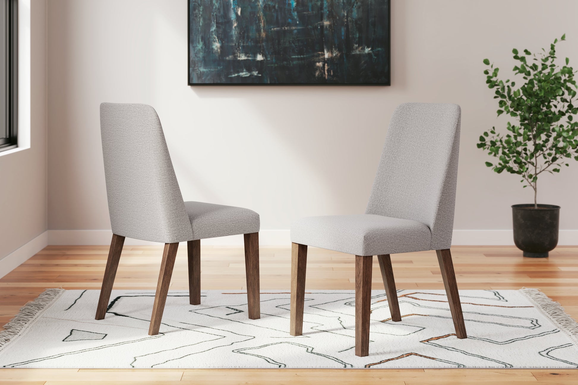 Lyncott Gray/Brown Dining Chair, Set of 2 - D615-01 - Luna Furniture - Dallas Store