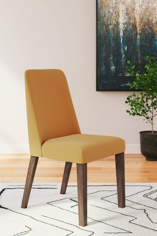 Lyncott Mustard/Brown Dining Chair, Set of 2 - D615-04 - Luna Furniture - Dallas Store