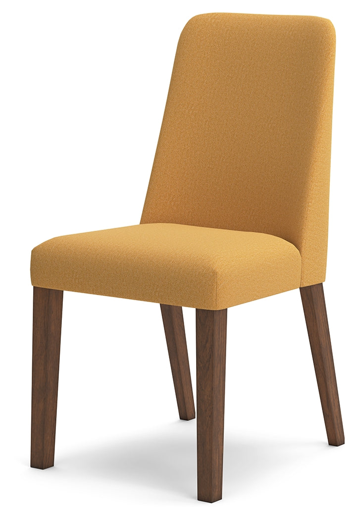 Lyncott Mustard/Brown Dining Chair, Set of 2 - D615-04 - Luna Furniture - Dallas Store
