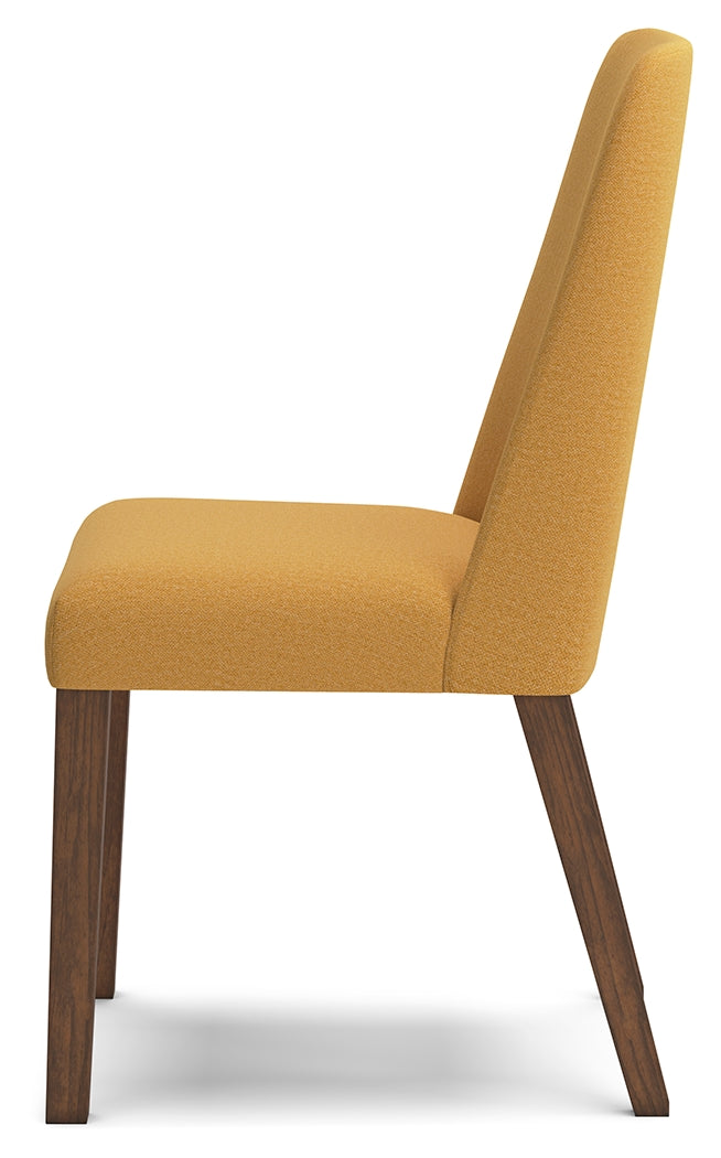 Lyncott Mustard/Brown Dining Chair, Set of 2 - D615-04 - Luna Furniture - Dallas Store