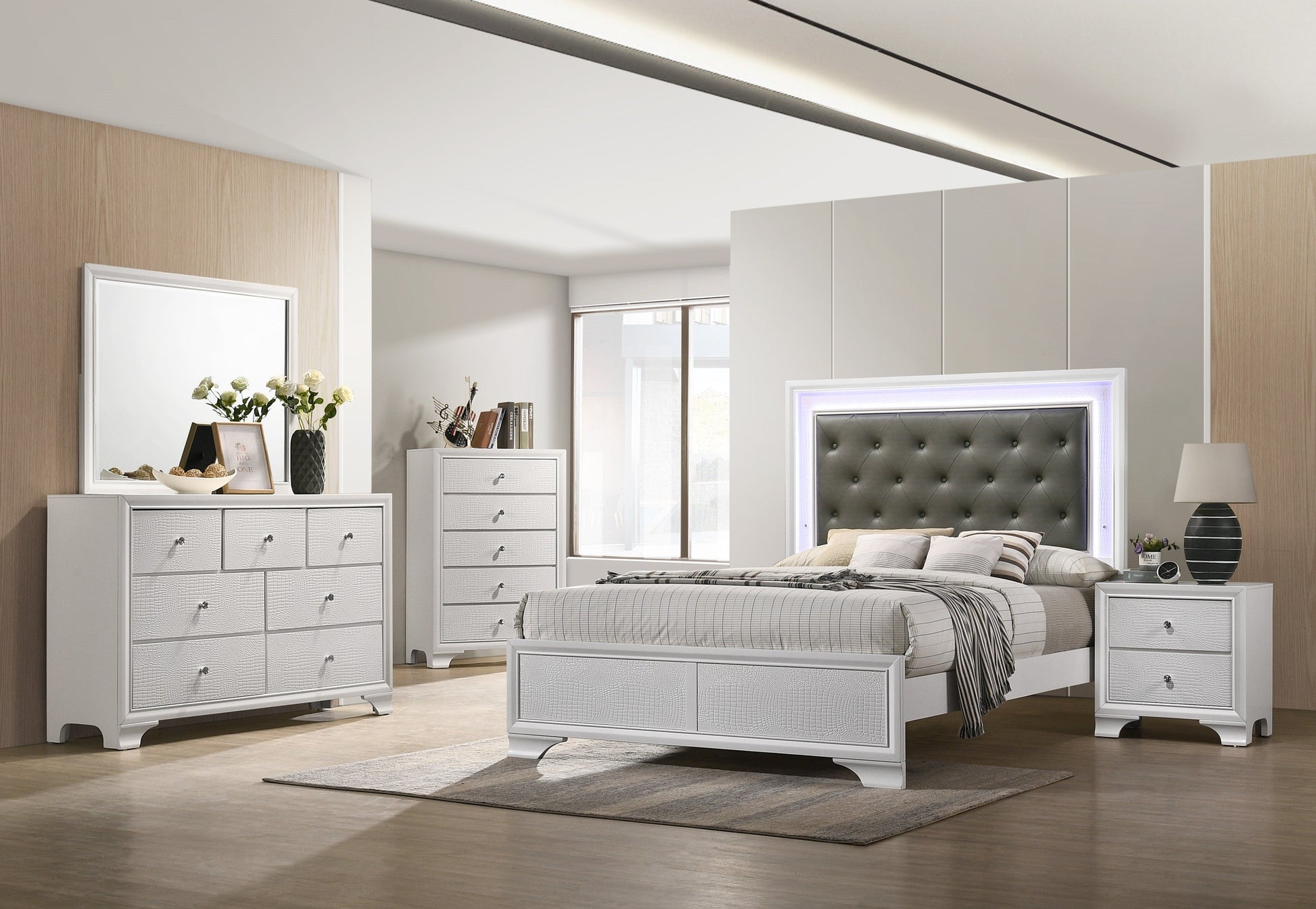 Lyssa Frost Dresser - B4310-1 - Luna Furniture - Dallas Store