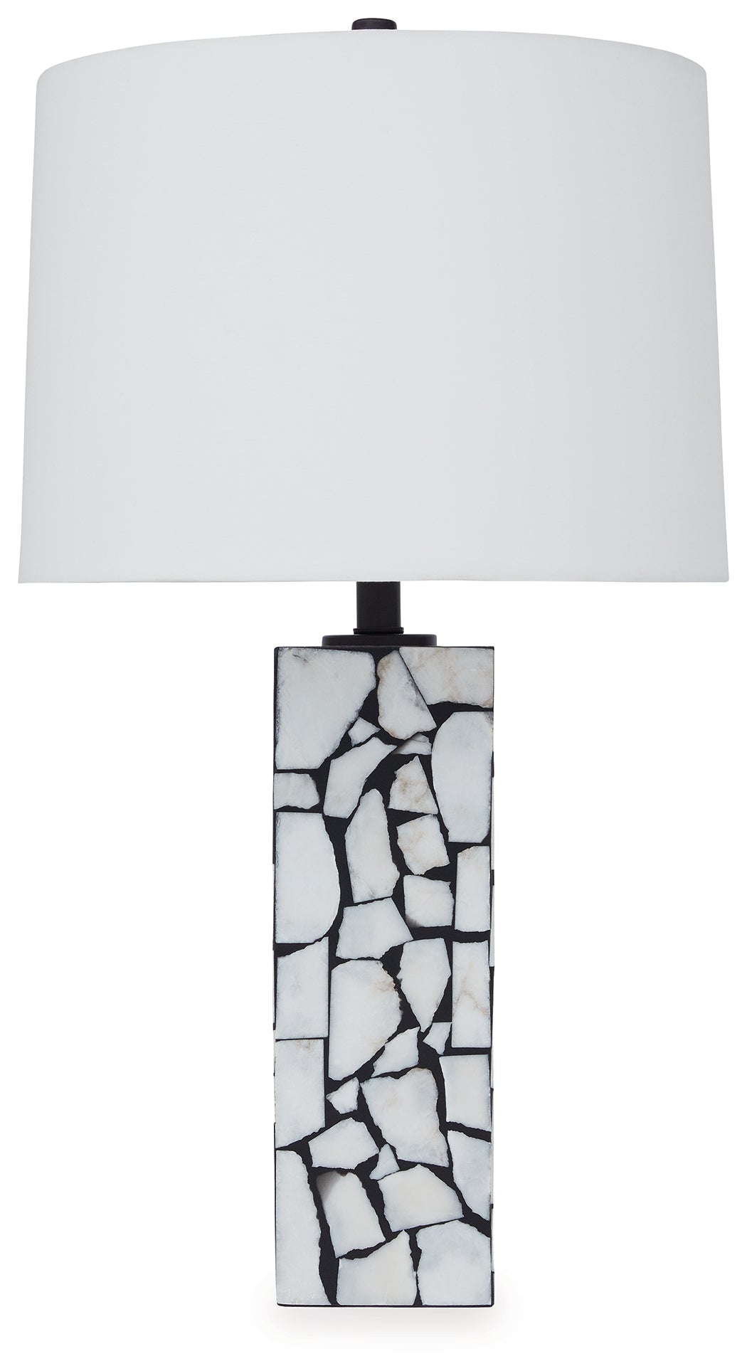 Macaria White/Black Table Lamp - L429044 - Luna Furniture - Dallas Store