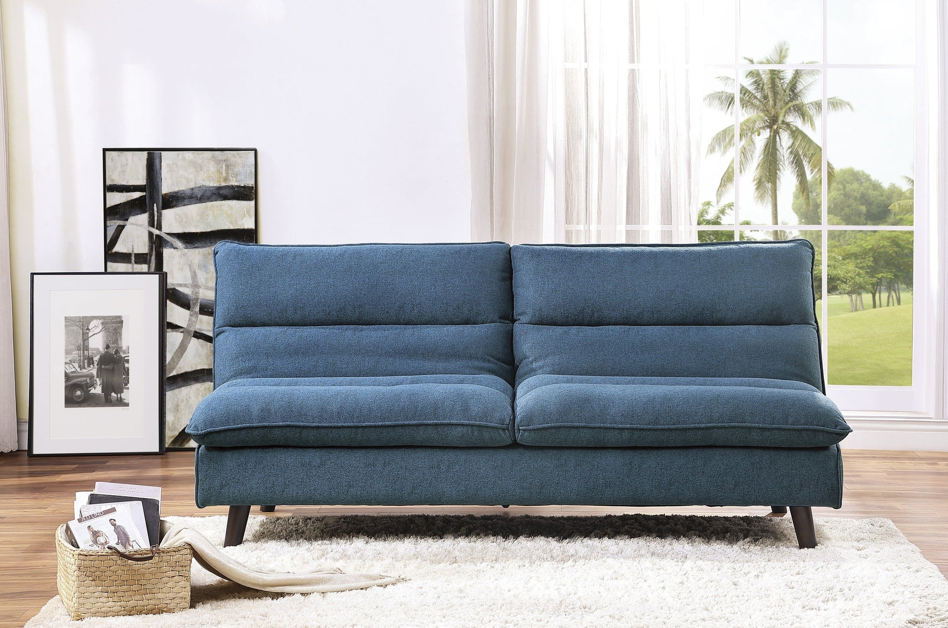 Mackay Blue Elegant Lounger - 9560BU-3CL - Luna Furniture - Dallas Store
