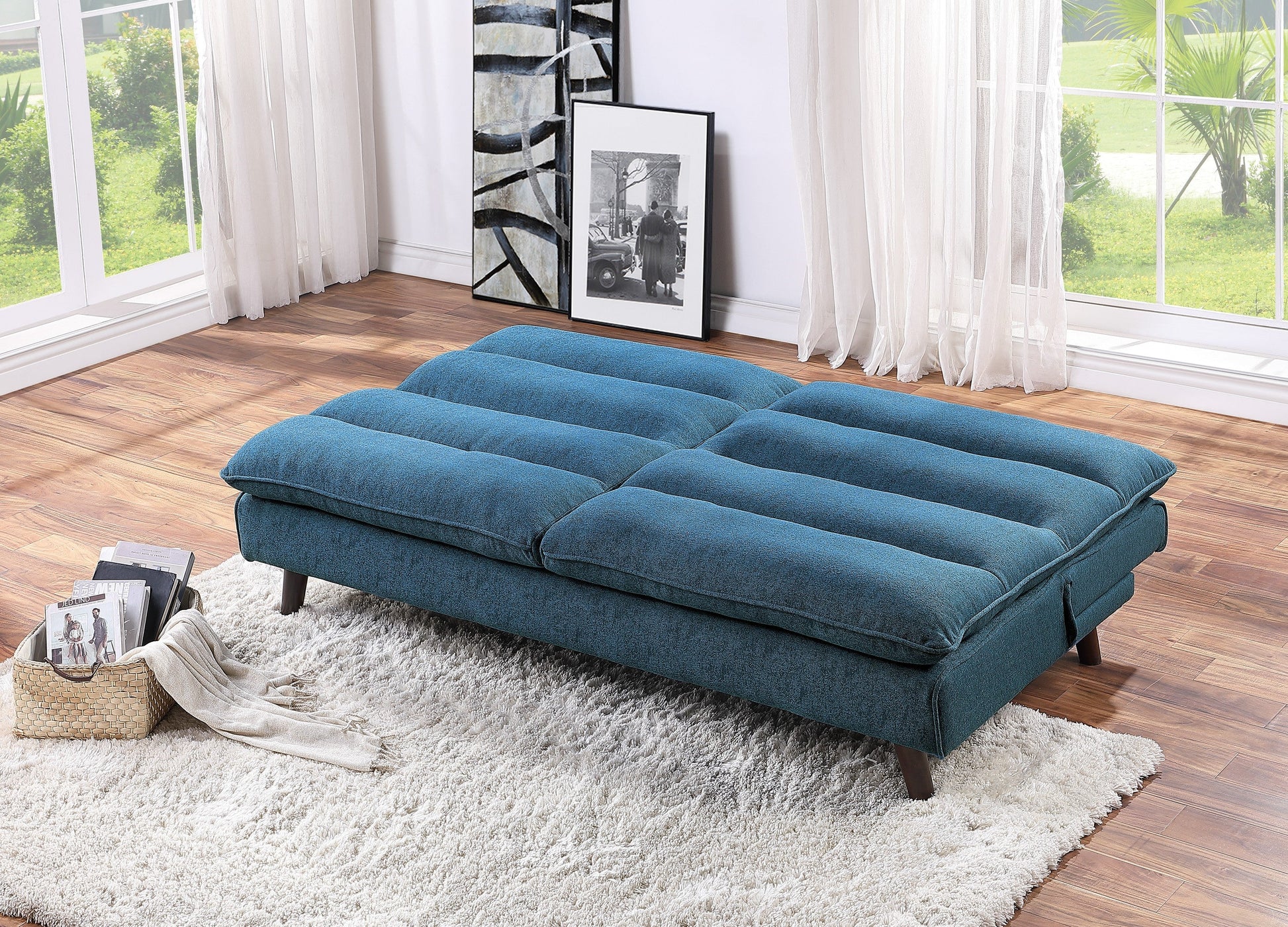 Mackay Blue Elegant Lounger - 9560BU-3CL - Luna Furniture - Dallas Store