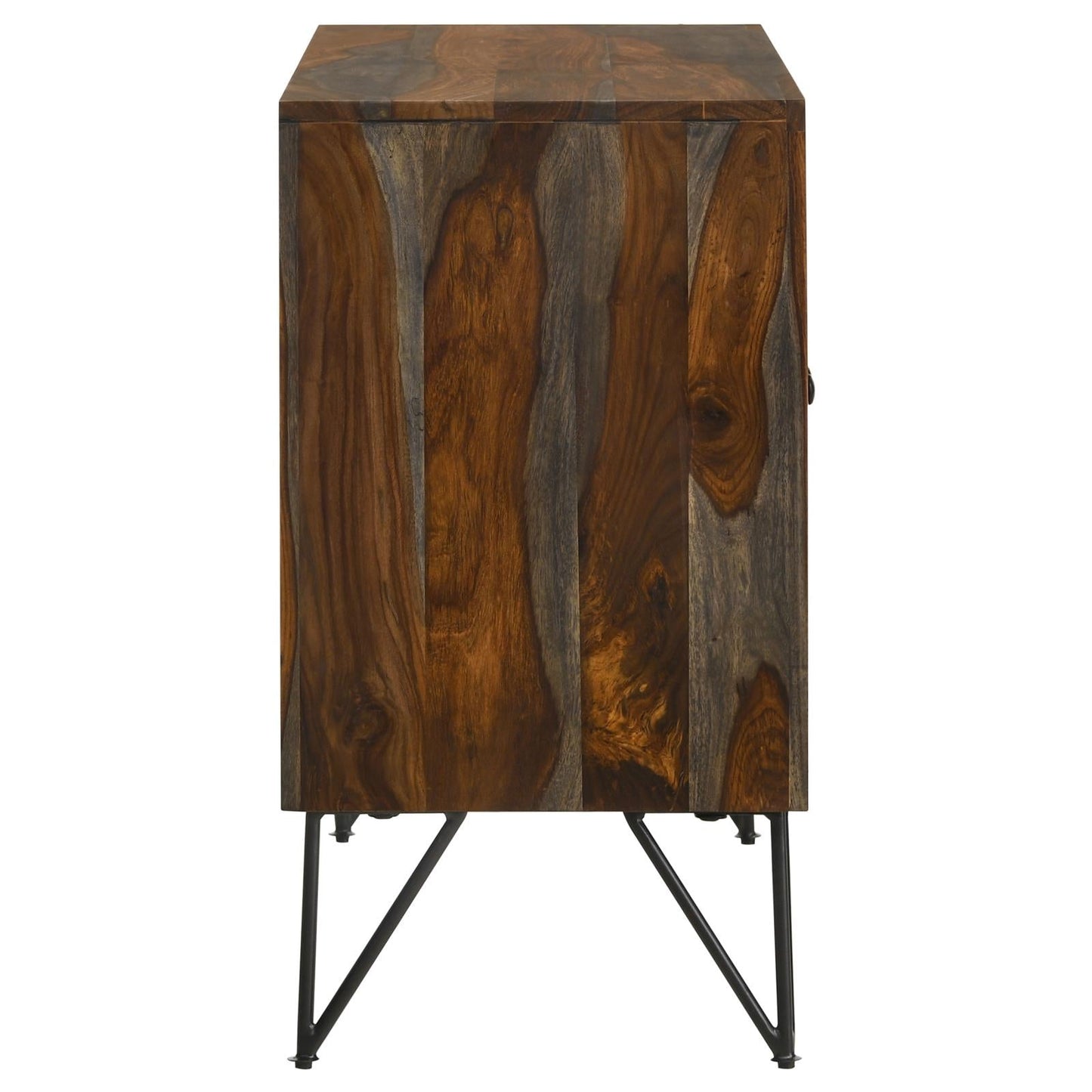 Macon Sheesham Gray 2-Door Accent Cabinet - 959615 - Luna Furniture - Dallas Store