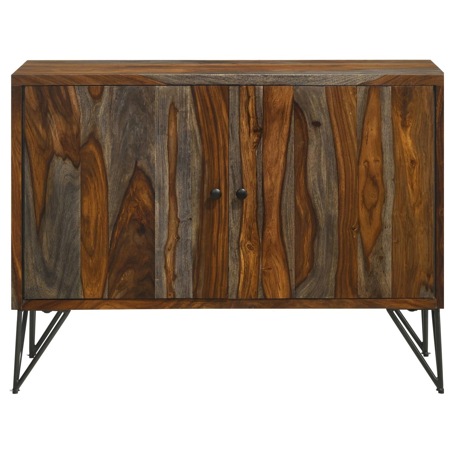 Macon Sheesham Gray 2-Door Accent Cabinet - 959615 - Luna Furniture - Dallas Store
