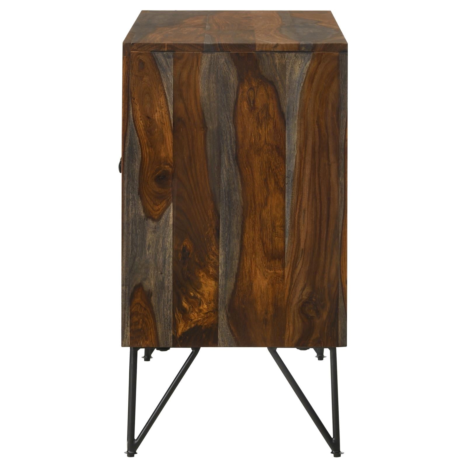 Macon Sheesham Gray 2-Door Accent Cabinet - 959615 - Luna Furniture - Dallas Store