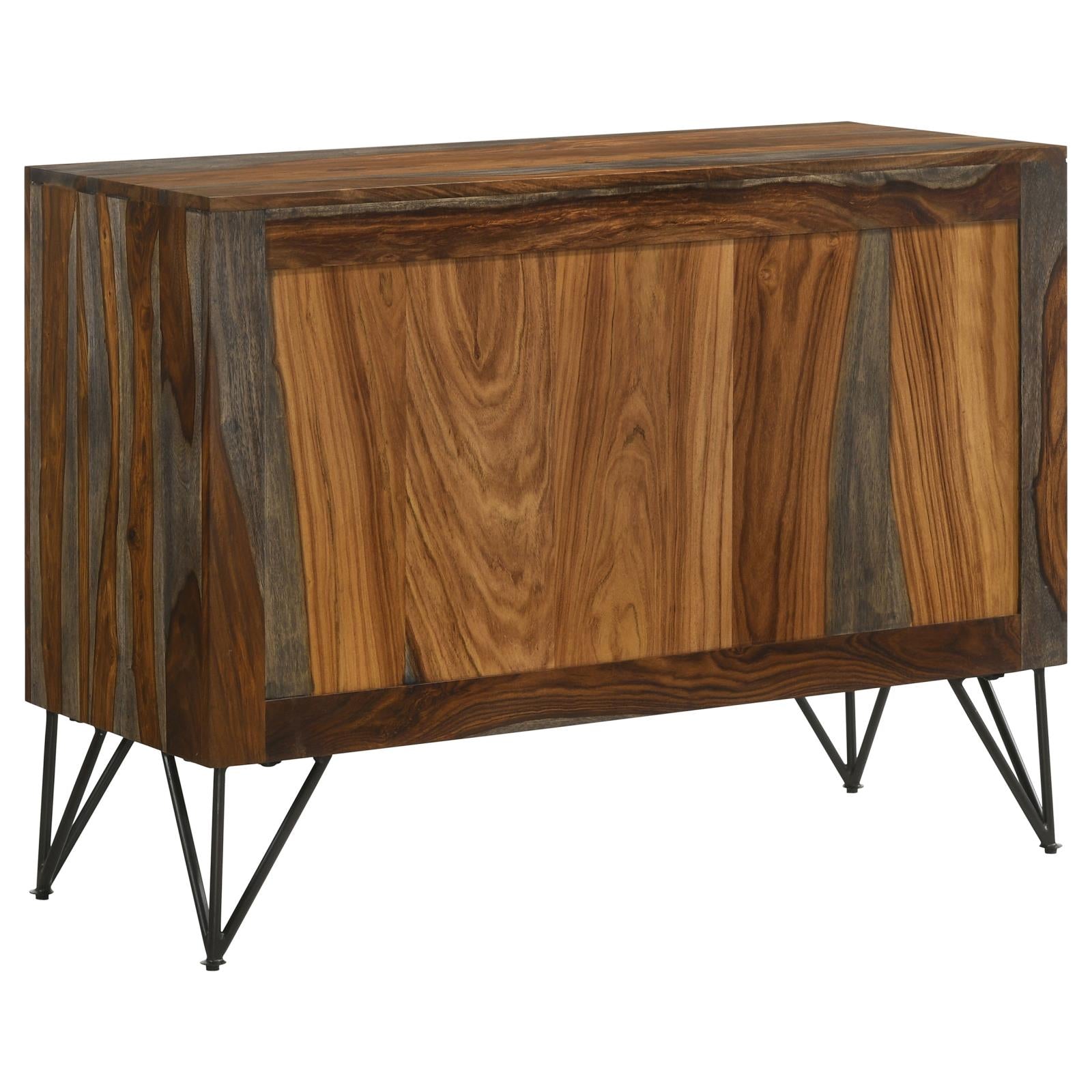 Macon Sheesham Gray 2-Door Accent Cabinet - 959615 - Luna Furniture - Dallas Store