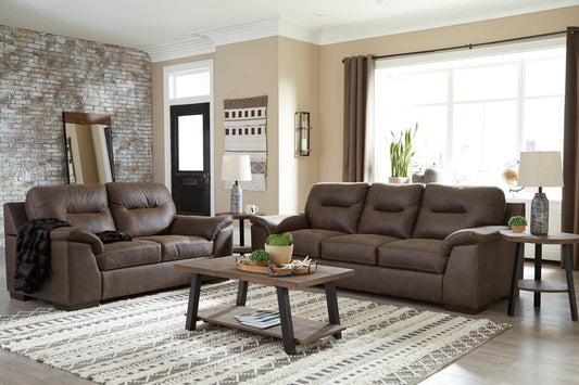 Maderla Walnut Living Room Set - SET | 6200238 | 6200235 - Luna Furniture - Dallas Store