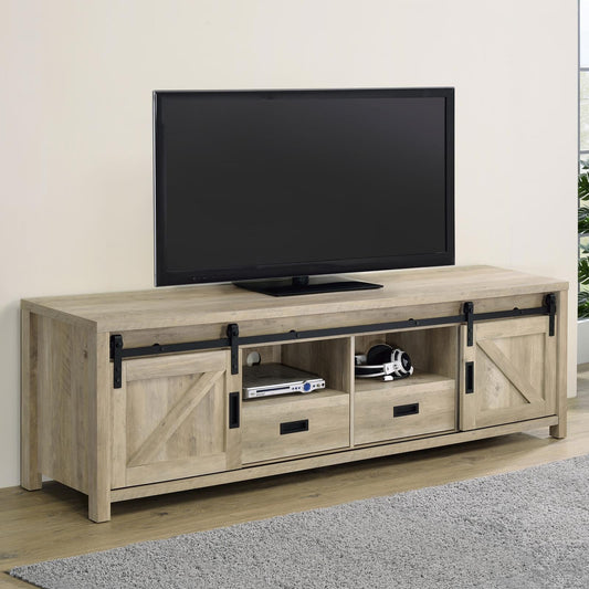 Madra Rectangular TV Console with 2 Sliding Doors - 736263 - Luna Furniture - Dallas Store