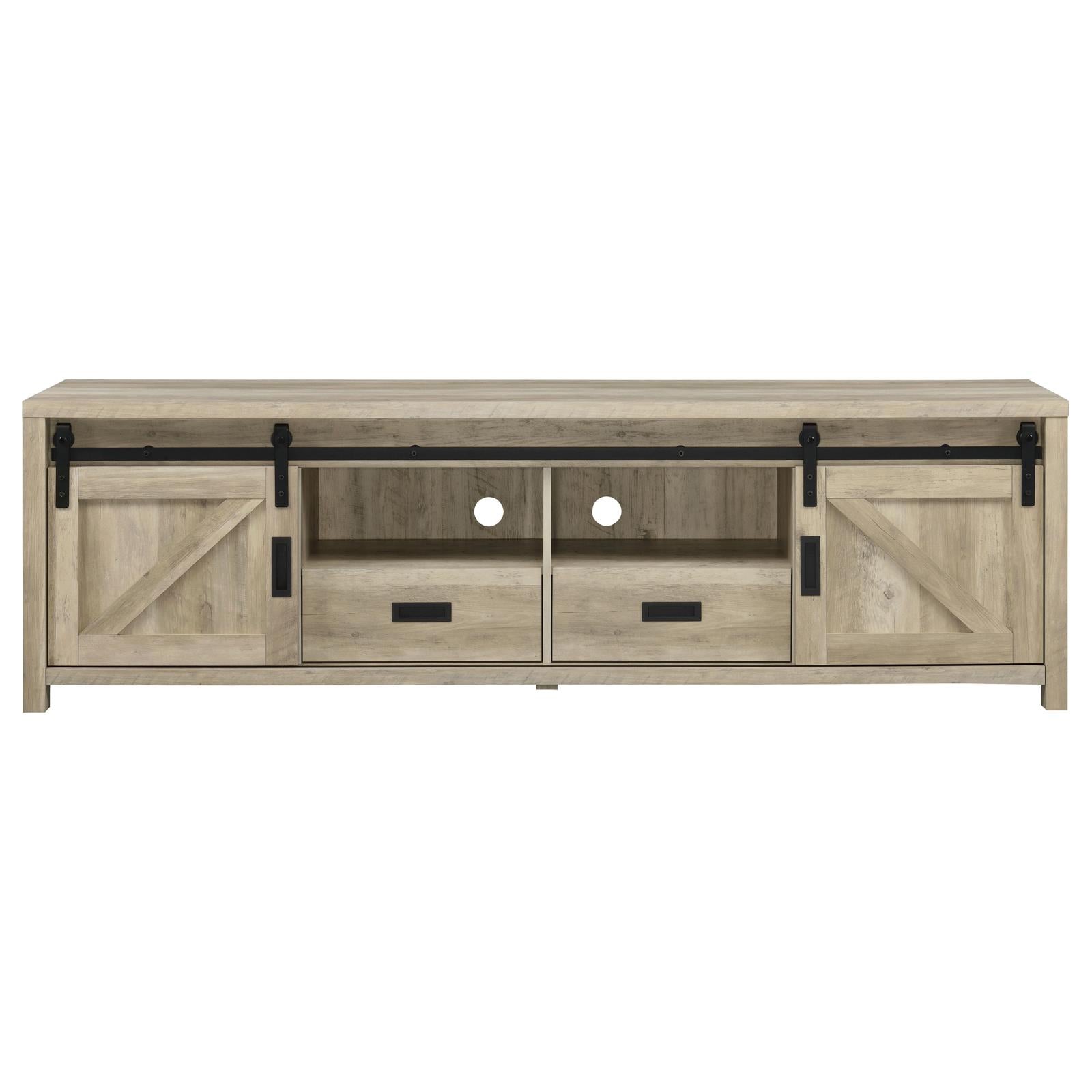 Madra Rectangular TV Console with 2 Sliding Doors - 736263 - Luna Furniture - Dallas Store