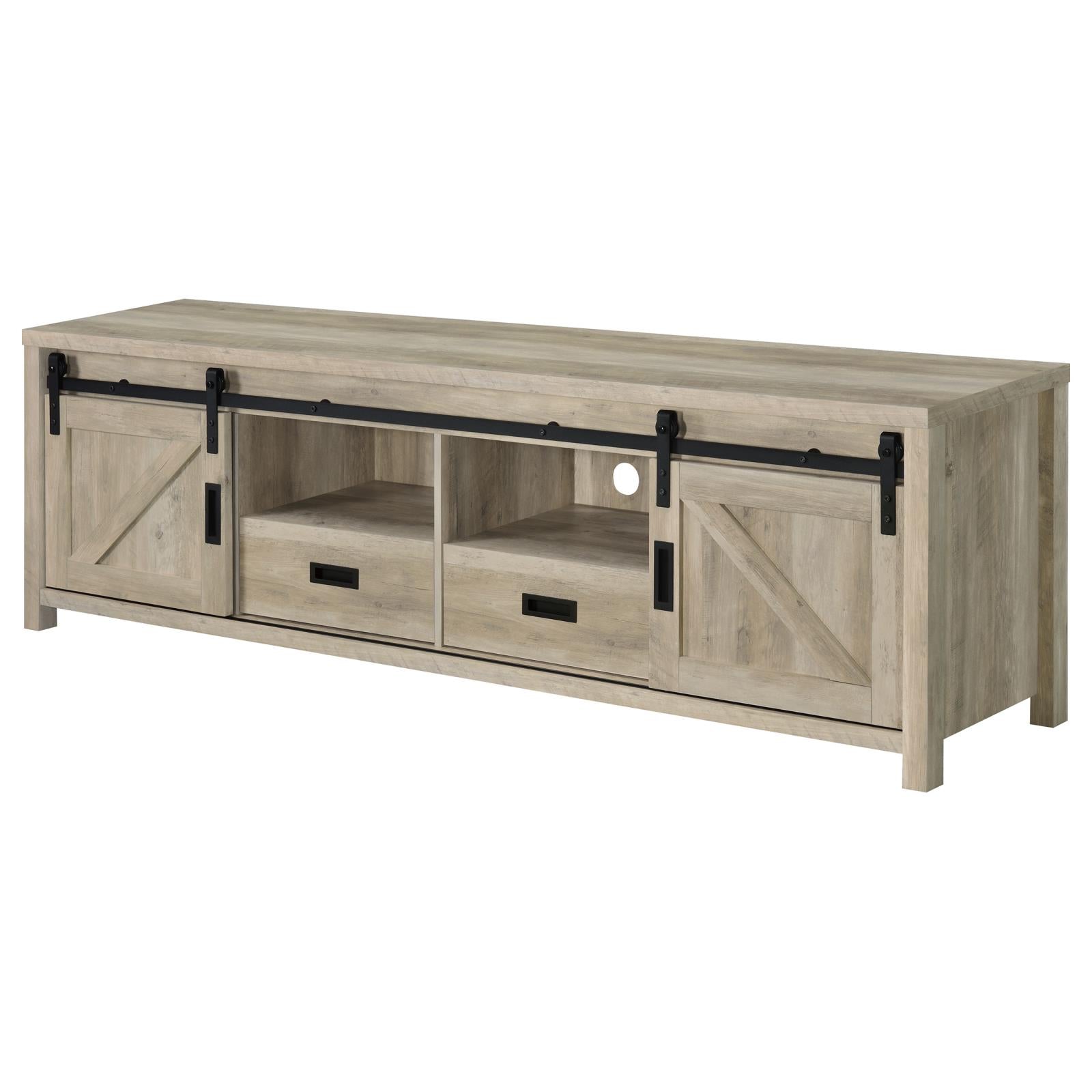 Madra Rectangular TV Console with 2 Sliding Doors - 736263 - Luna Furniture - Dallas Store