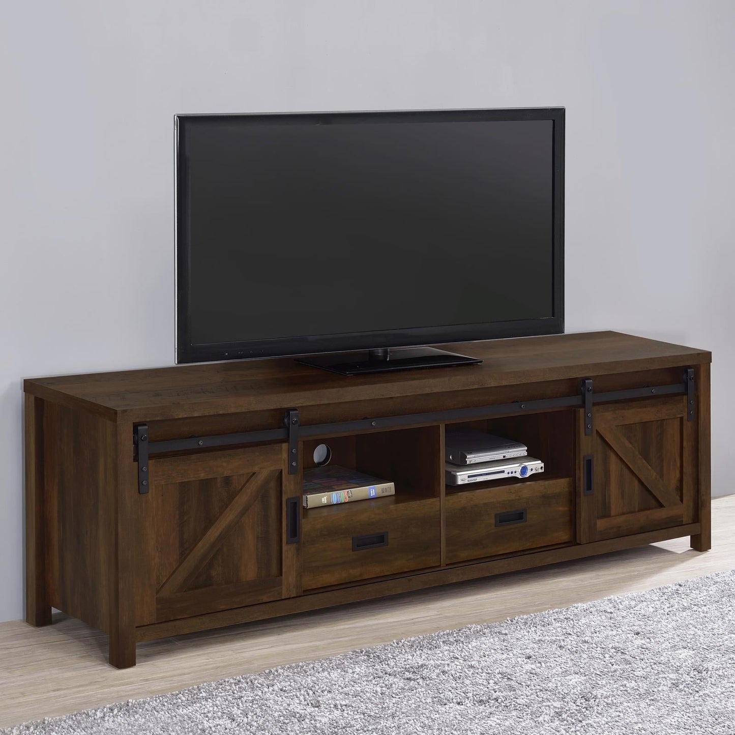 Madra Rectangular TV Console with 2 Sliding Doors - 736273 - Luna Furniture - Dallas Store