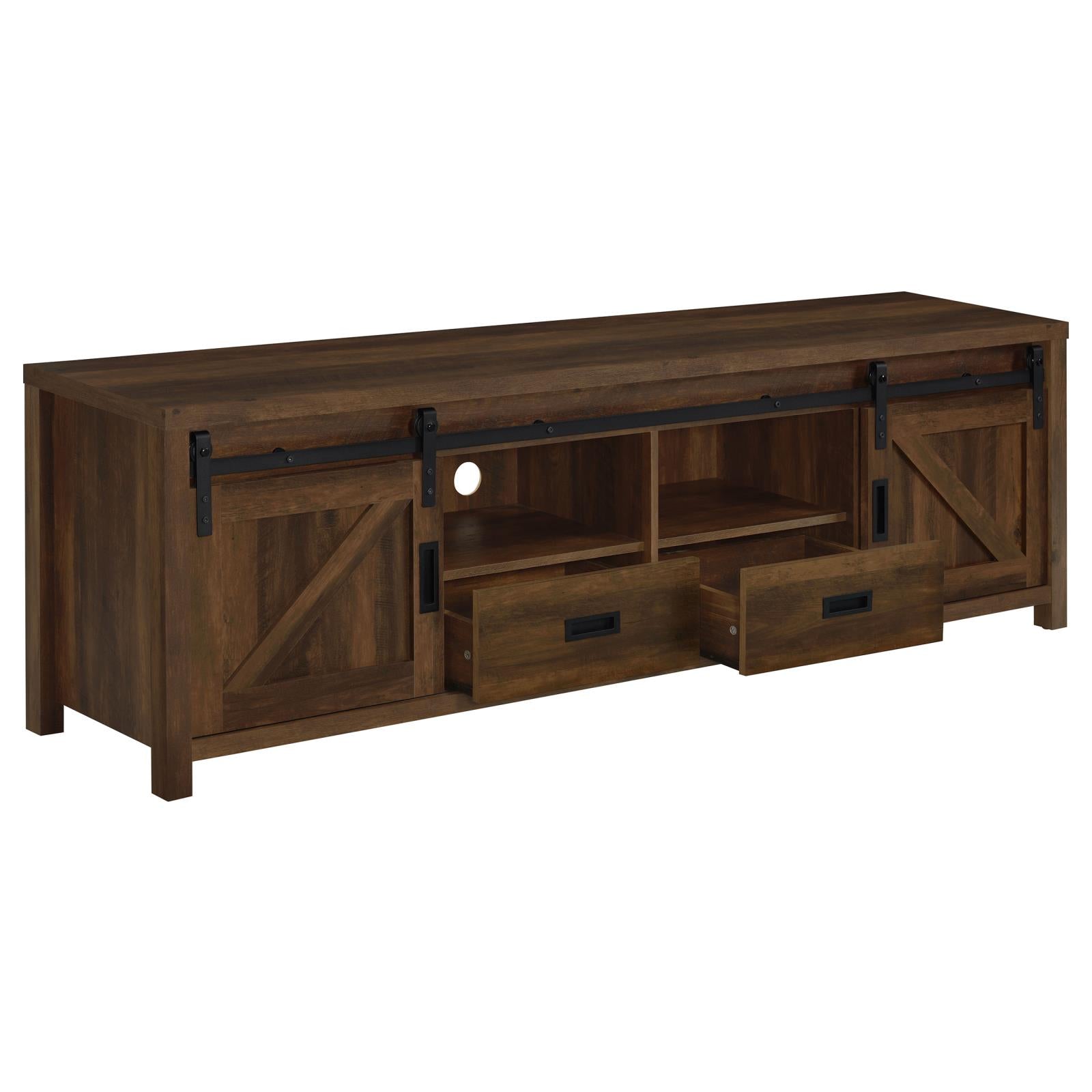 Madra Rectangular TV Console with 2 Sliding Doors - 736273 - Luna Furniture - Dallas Store