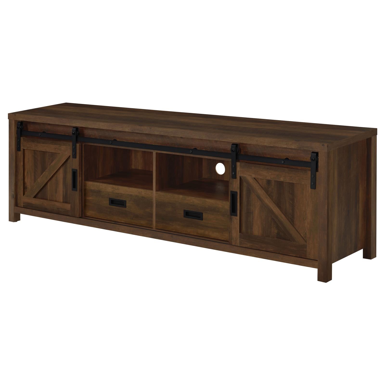 Madra Rectangular TV Console with 2 Sliding Doors - 736273 - Luna Furniture - Dallas Store