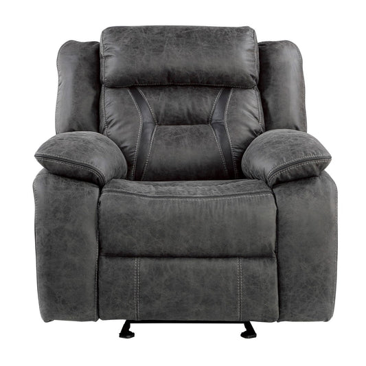 Madrona Hill Gray Glider Reclining Chair - 9989GY-1 - Luna Furniture - Dallas Store